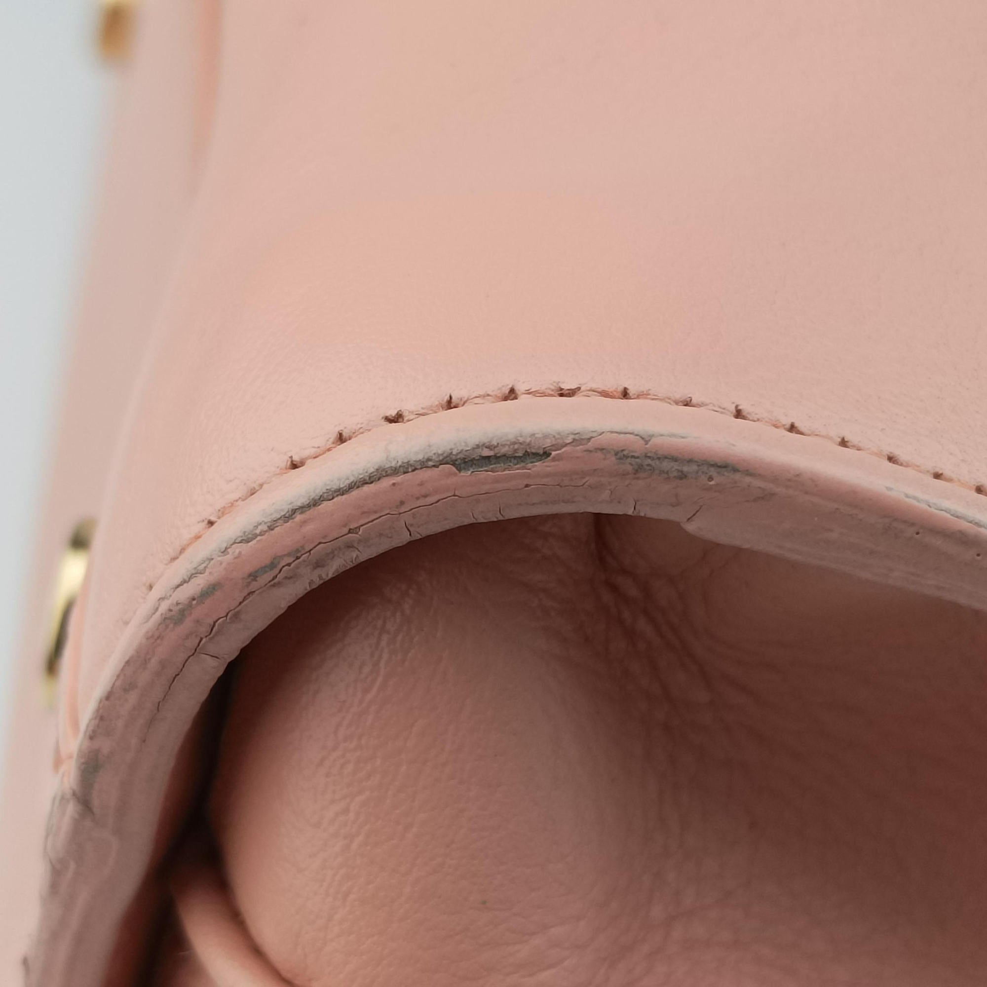 Pre-owned Yves Saint Laurent SAC DE JOUR Pink Leather 324823 shoulderbag | stylenewstar