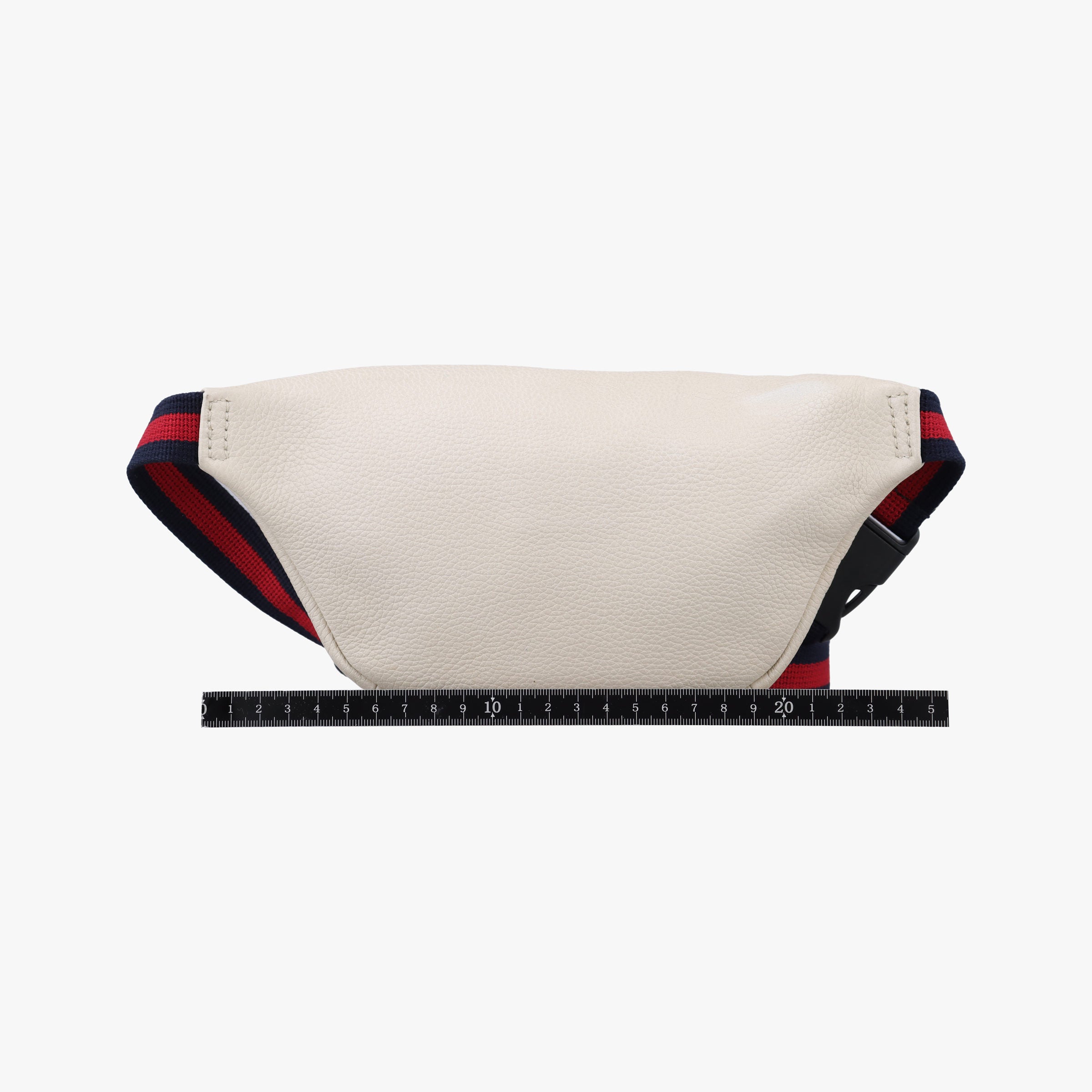 Pre-owned Gucci Gucci Print White Leather 527792 bum bag/waist bag | stylenewstar