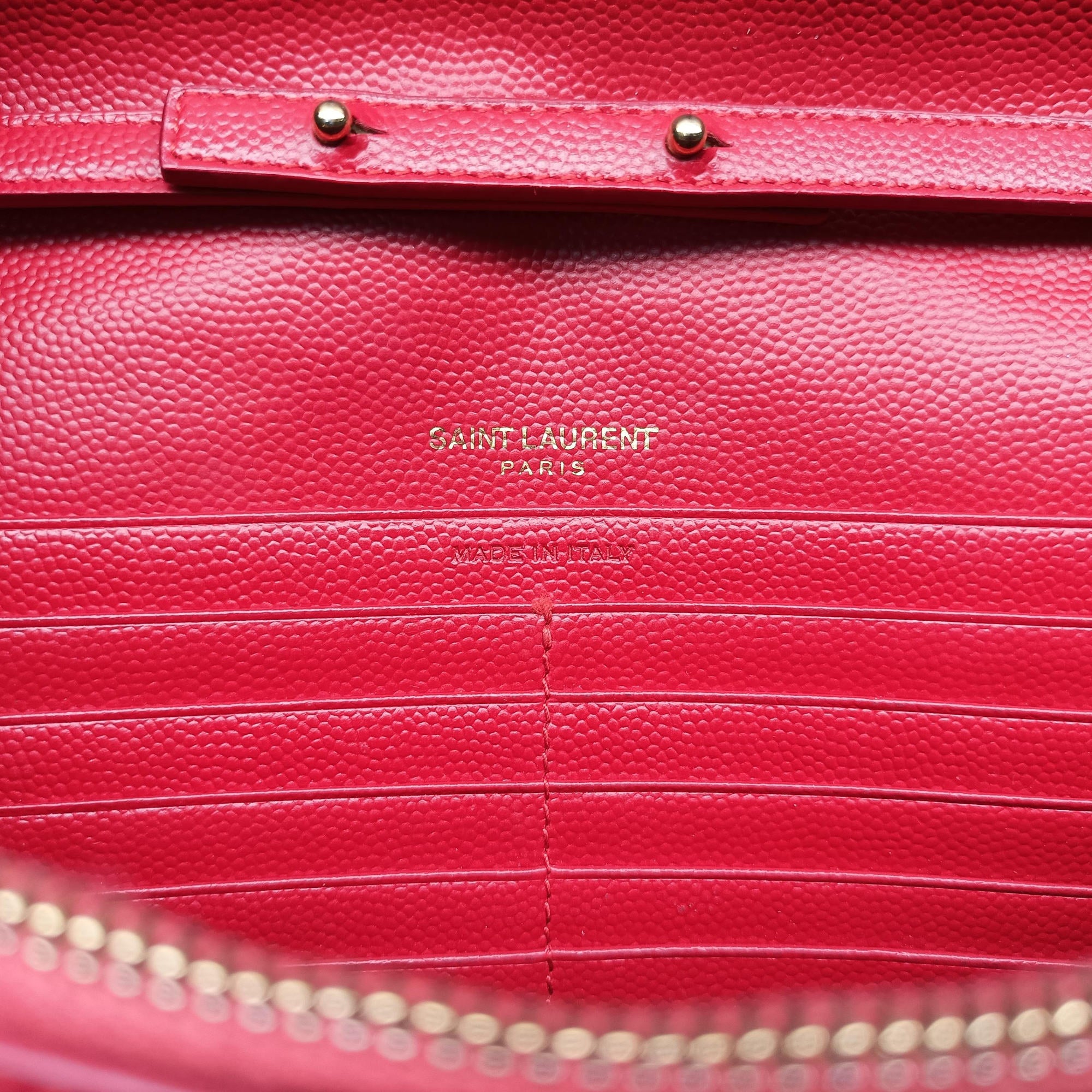 Vintage Yves Saint Laurent Cassandre Red Caviar Leather 377828 shoulderbag | stylenewstar