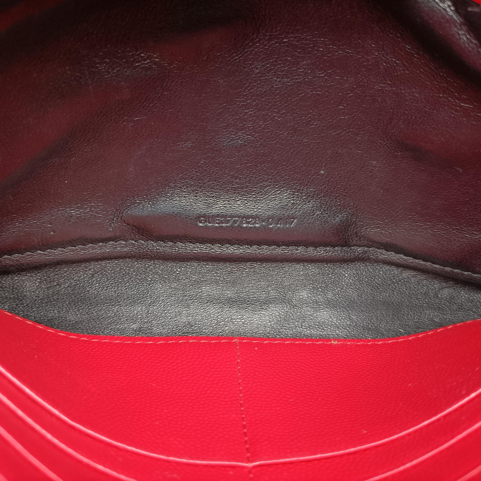 Vintage Yves Saint Laurent Cassandre Red Caviar Leather 377828 shoulderbag | stylenewstar