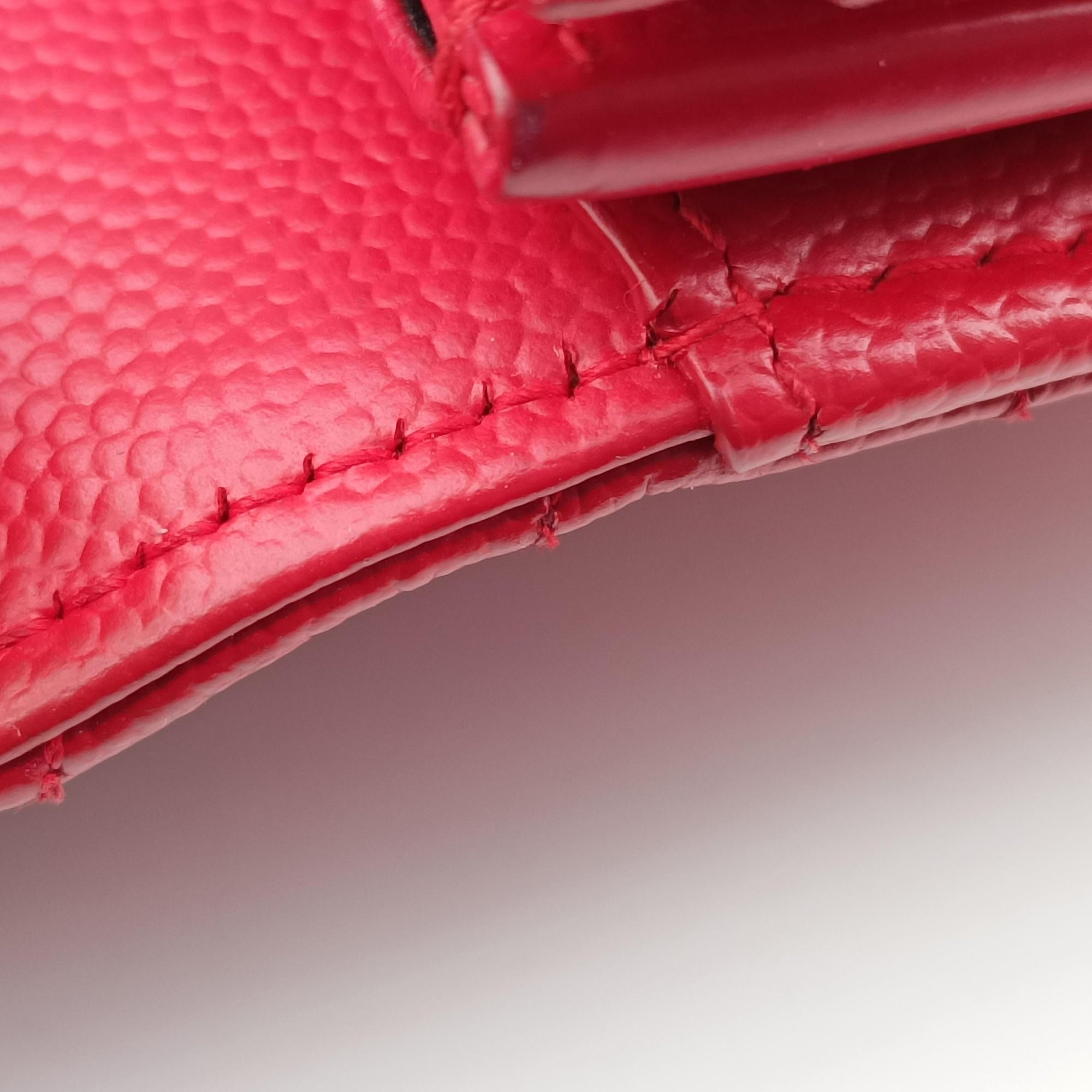 Vintage Yves Saint Laurent Cassandre Red Caviar Leather 377828 shoulderbag | stylenewstar
