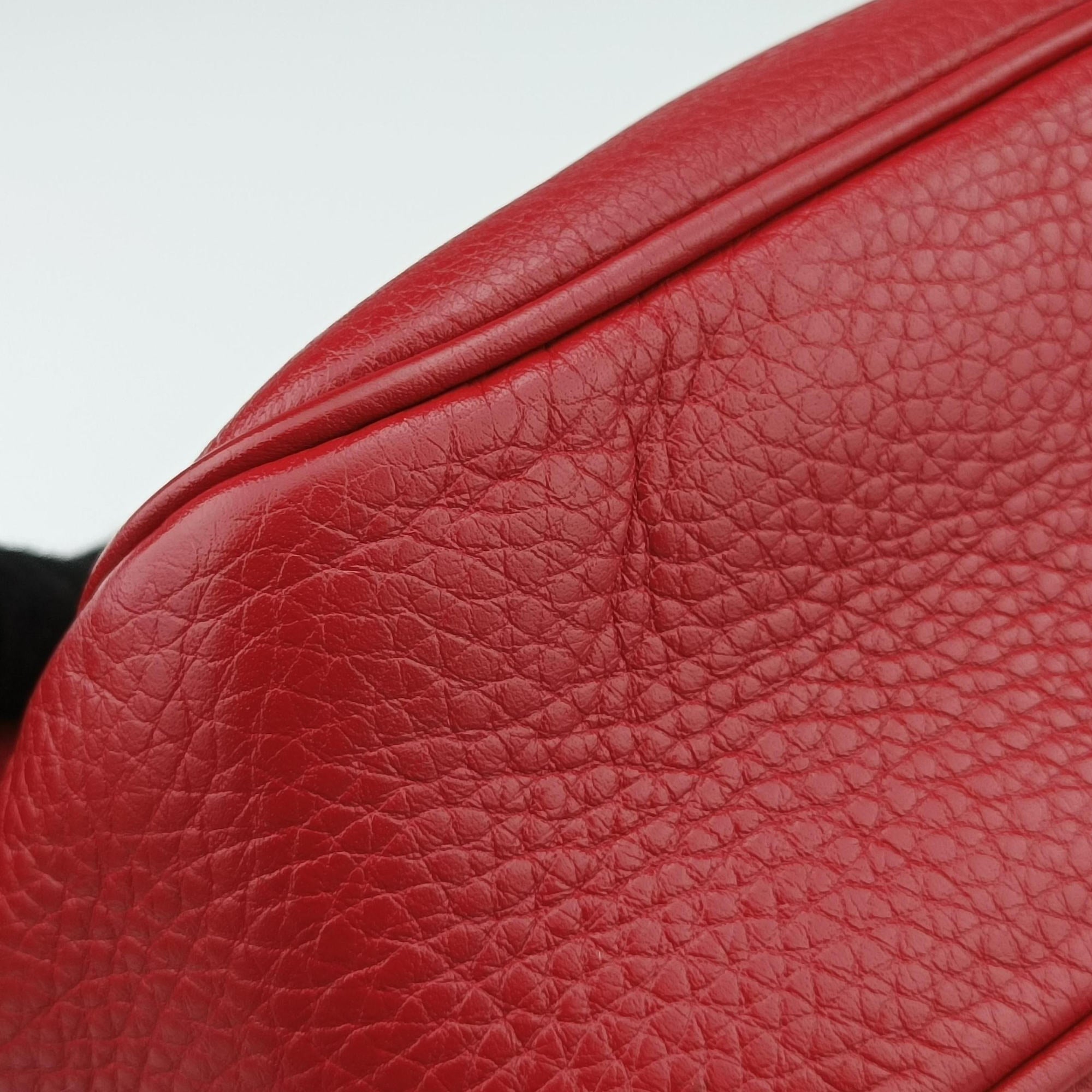 Pre-owned Gucci Soho Red Leather 308364 shoulderbag | stylenewstar