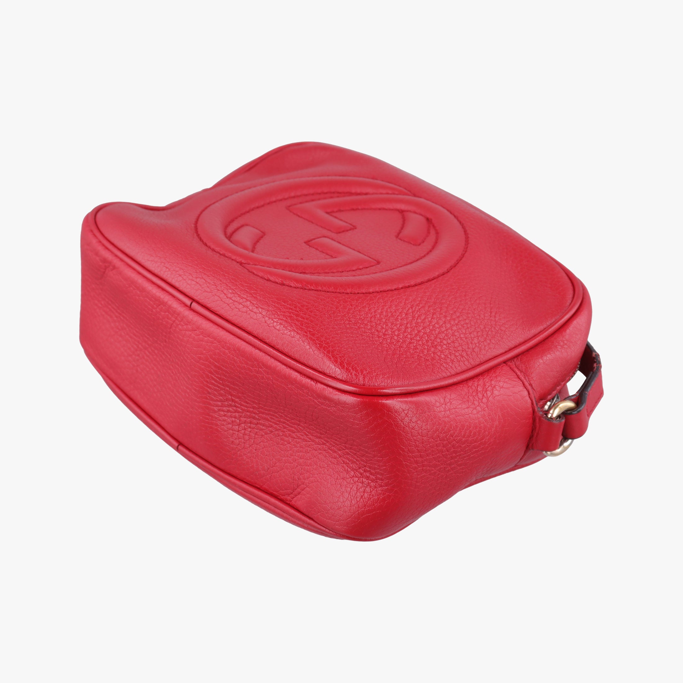 Pre-owned Gucci Soho Red Leather 308364 shoulderbag | stylenewstar