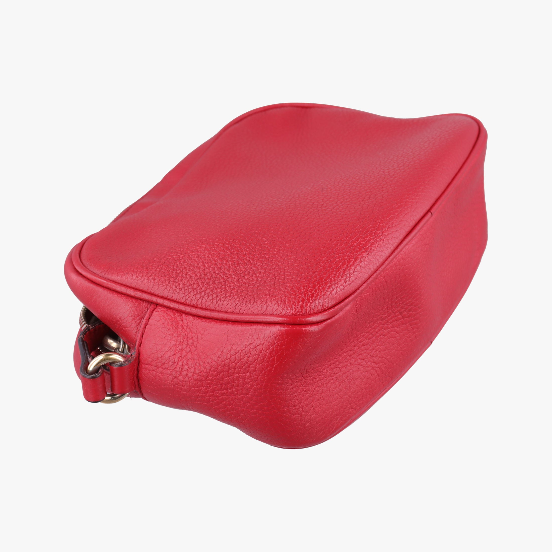 Pre-owned Gucci Soho Red Leather 308364 shoulderbag | stylenewstar