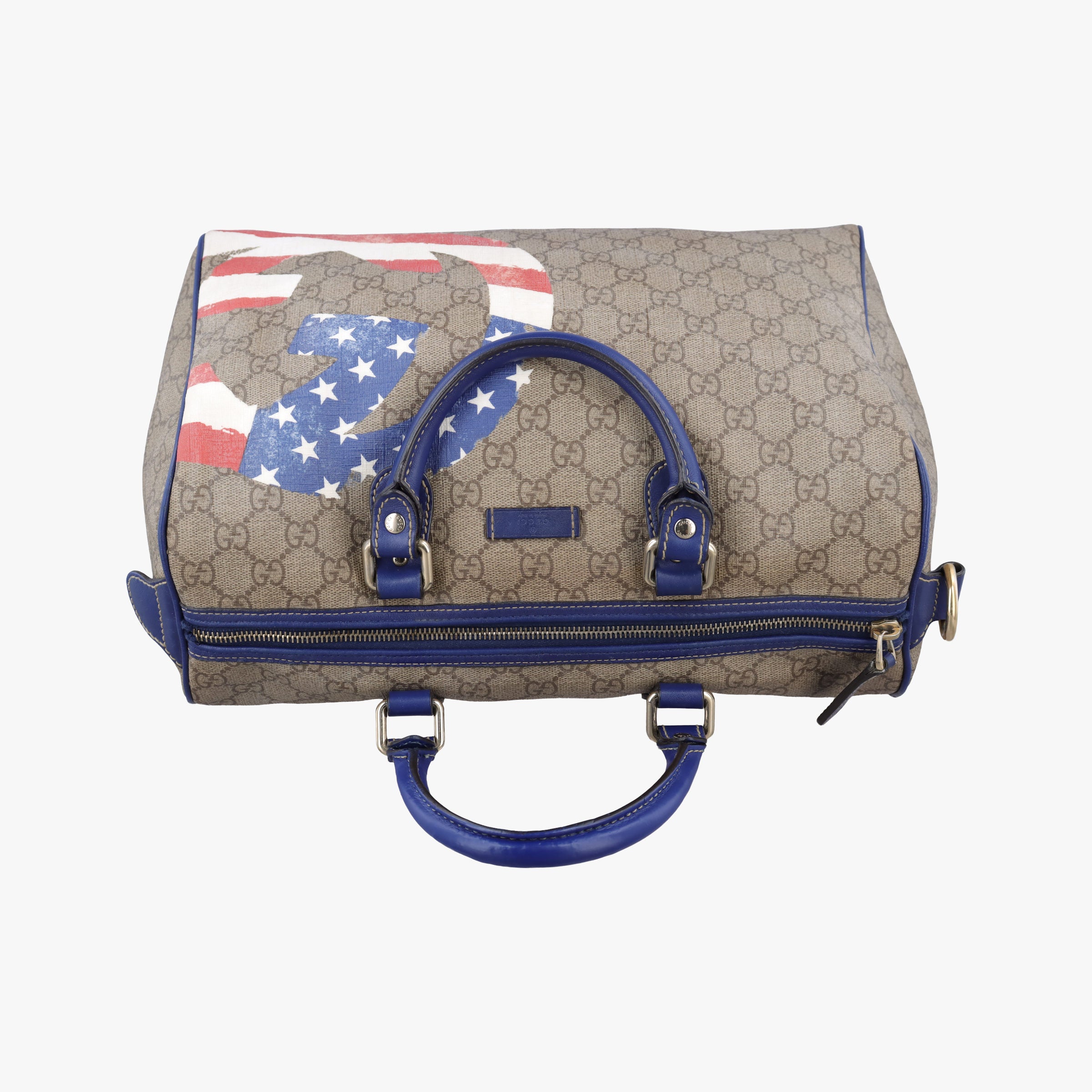Secondhand Gucci American Flag GG Supreme Multicolour PVC coated canvas 195451 shoulderbag | stylenewstar
