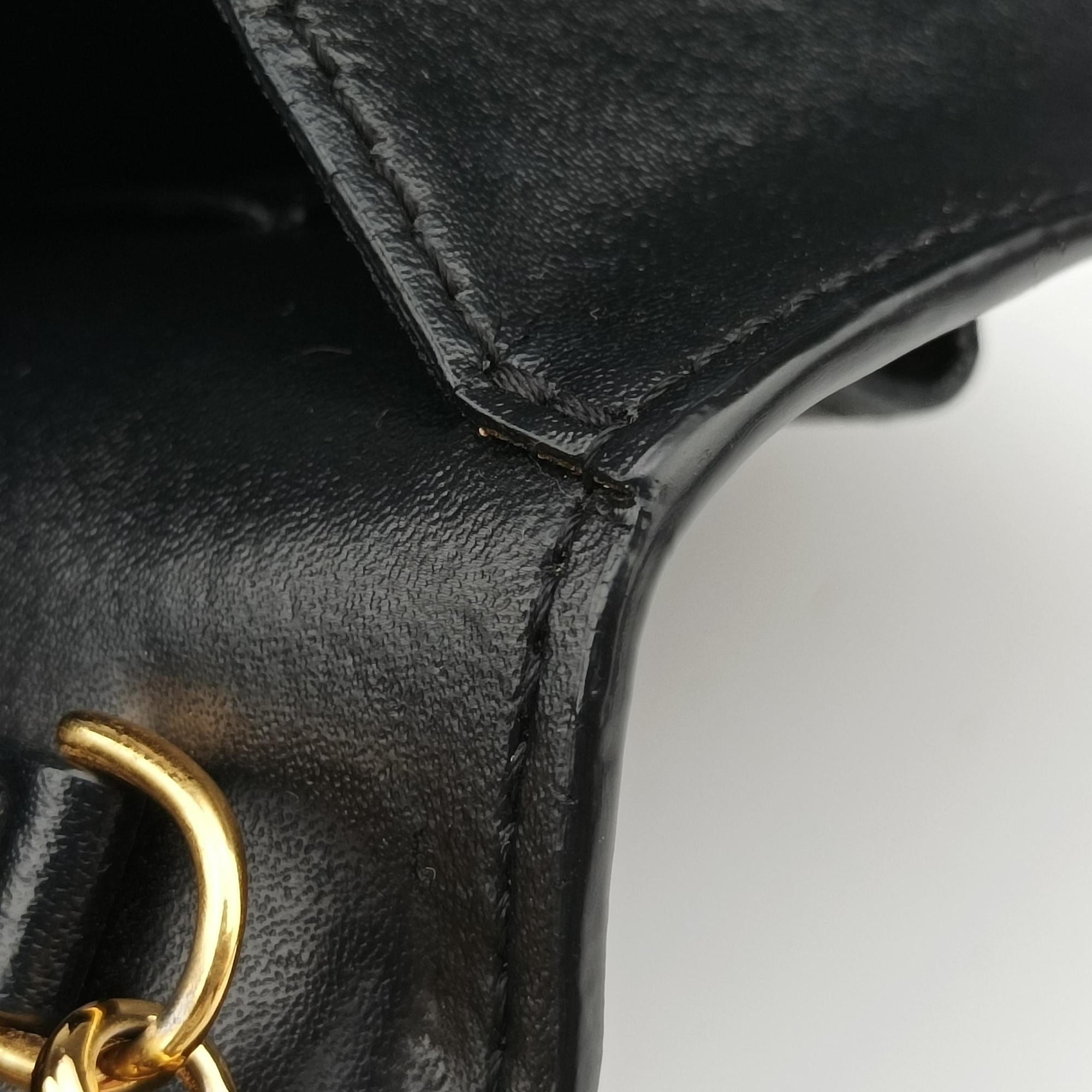 Vintage Fendi F is Black Leather 8BM005 shoulderbag | stylenewstar