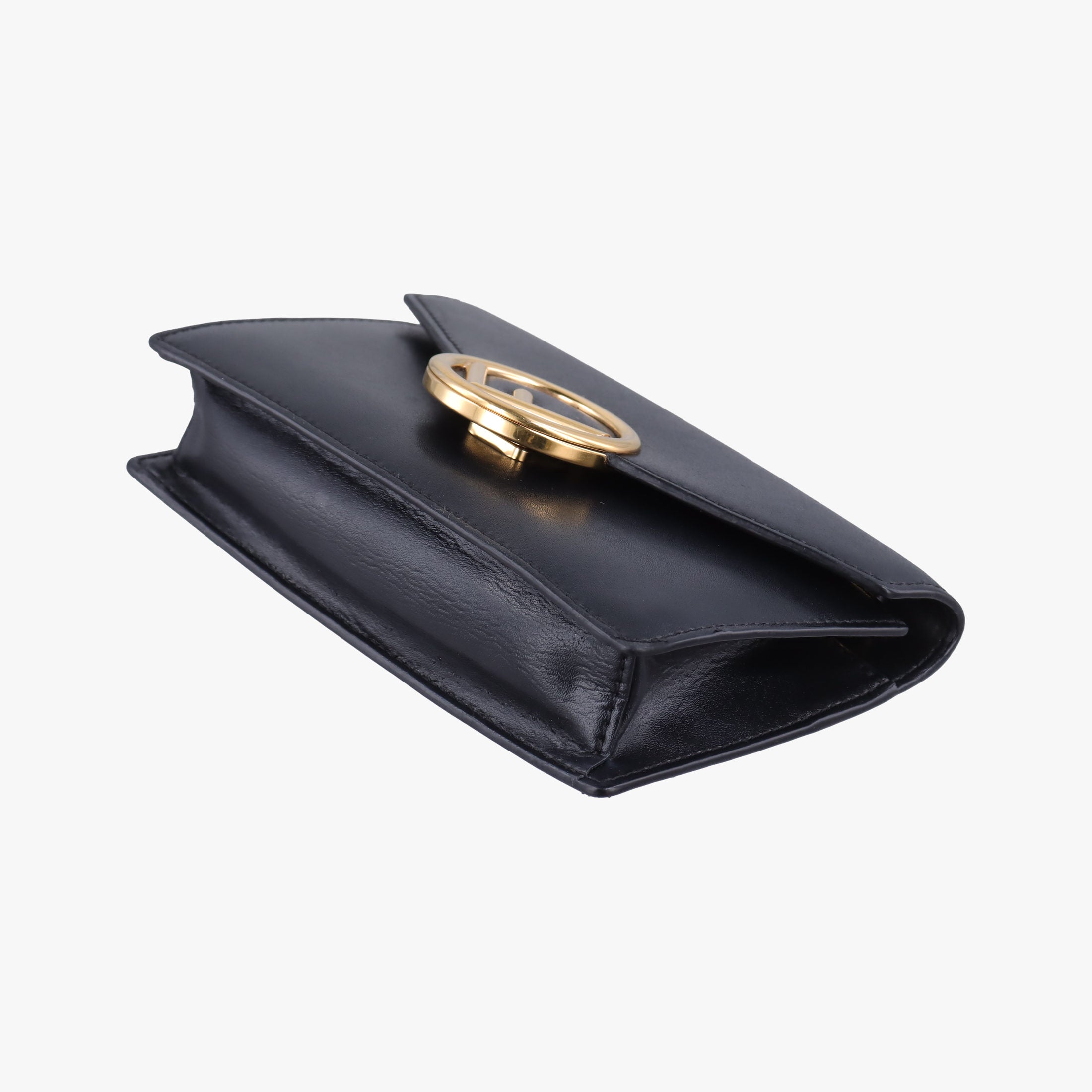 Vintage Fendi F is Black Leather 8BM005 shoulderbag | stylenewstar