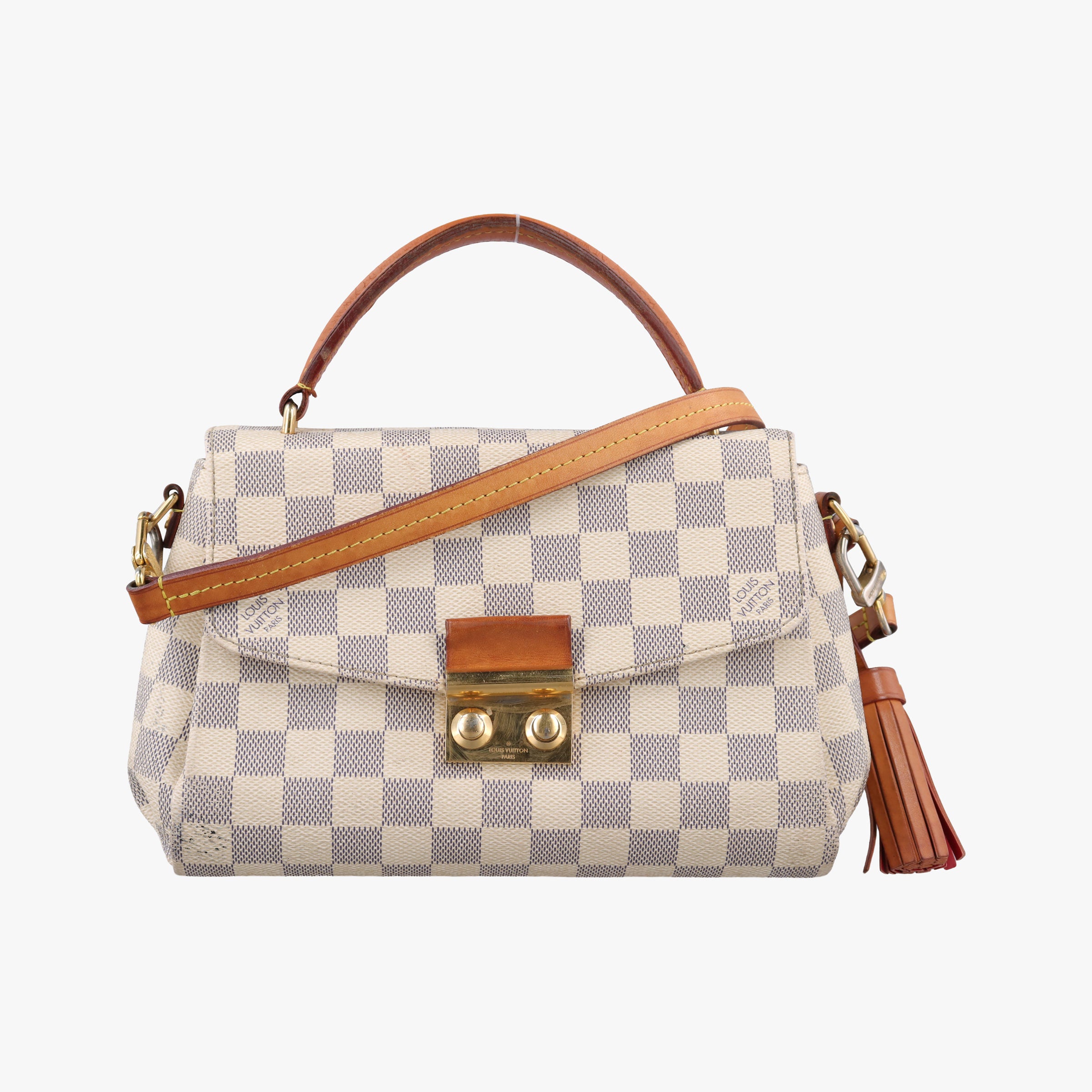 Secondhand Louis Vuitton CROISETTE Azur Damier Canvas N41581 shoulderbag | stylenewstar