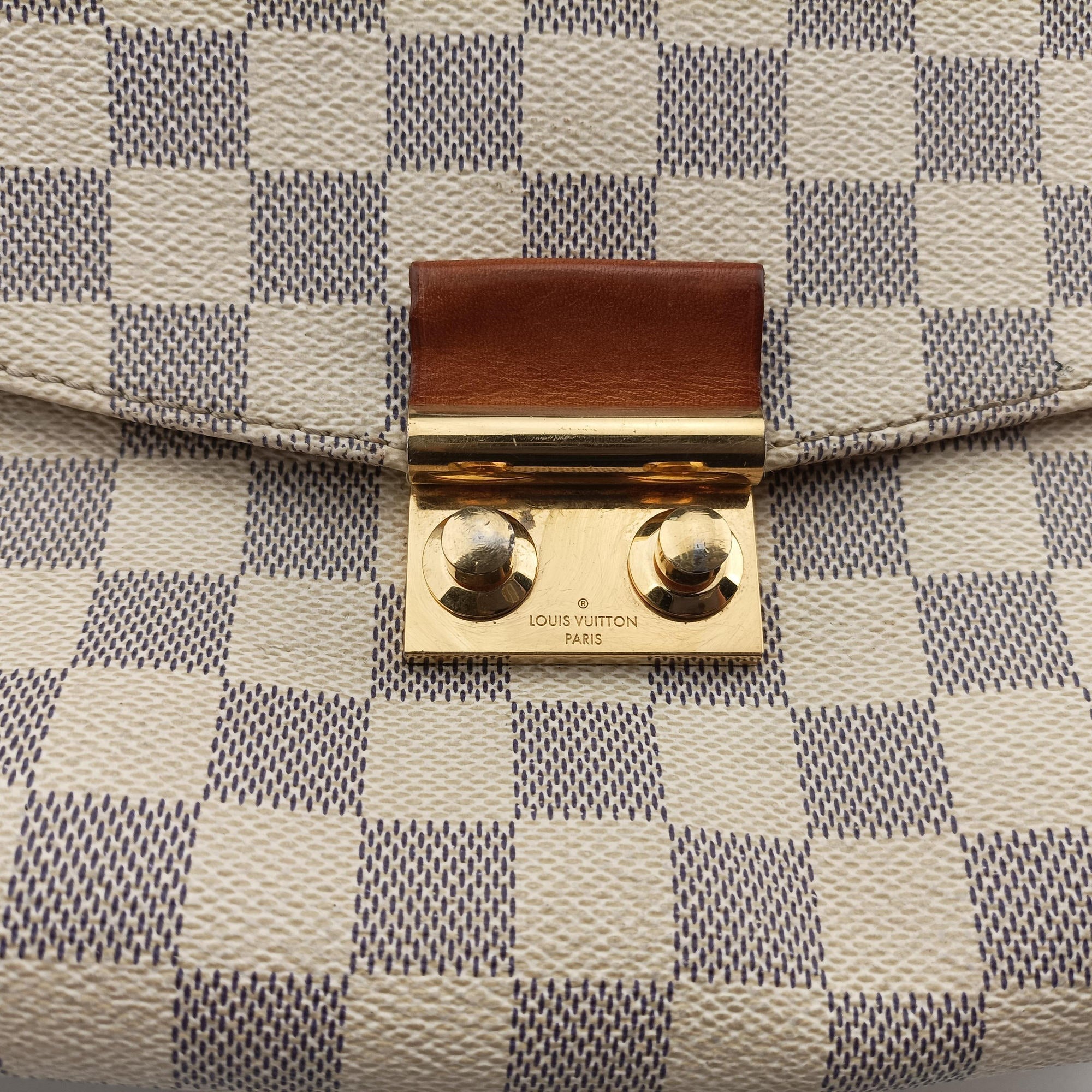 Secondhand Louis Vuitton CROISETTE Azur Damier Canvas N41581 shoulderbag | stylenewstar