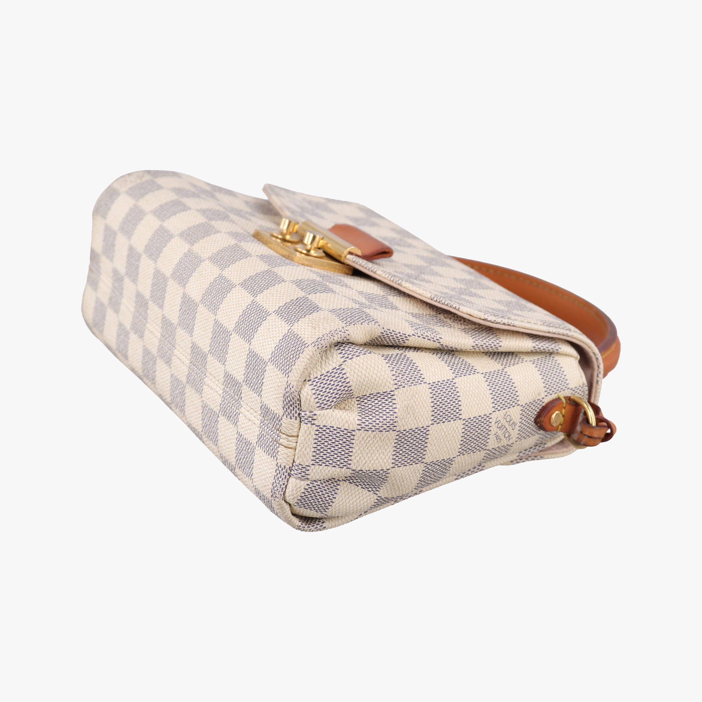 Secondhand Louis Vuitton CROISETTE Azur Damier Canvas N41581 shoulderbag | stylenewstar