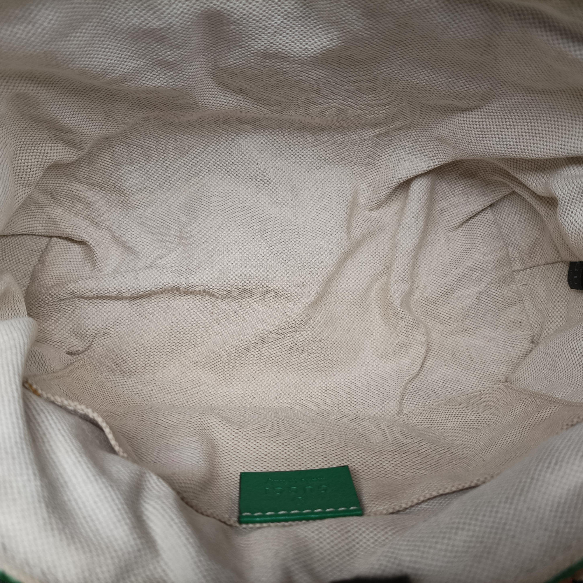 Pre-owned Gucci GG Marmont Beige×Multicolour straw 574433 shoulderbag | stylenewstar
