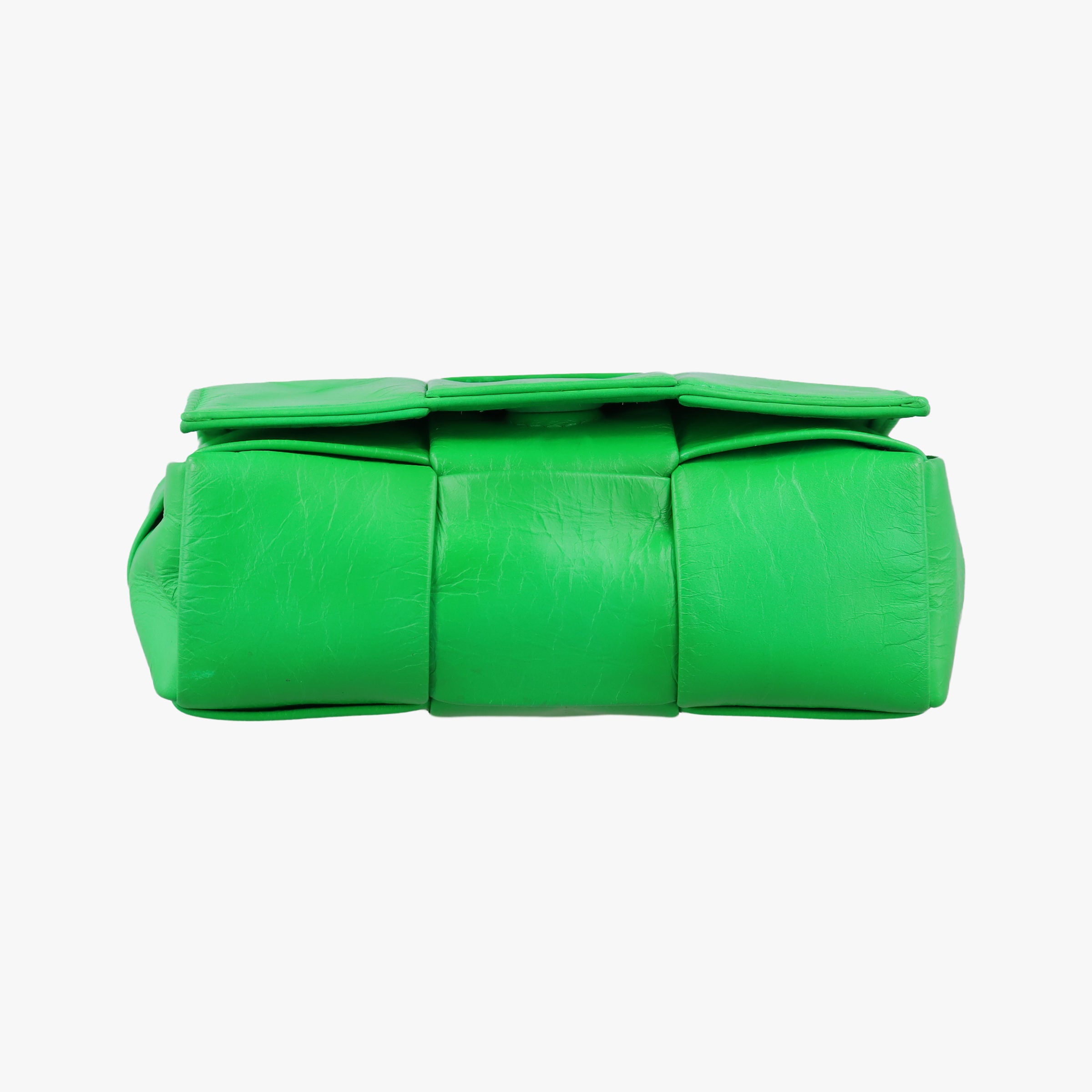Pre-owned Bottega Veneta candy cassette Green Leather  shoulderbag | stylenewstar