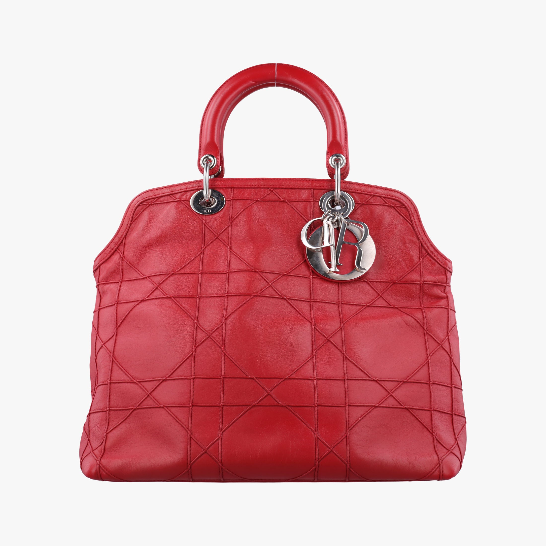 Vintage Christian Dior Granville Red lambskin  shoulderbag | stylenewstar