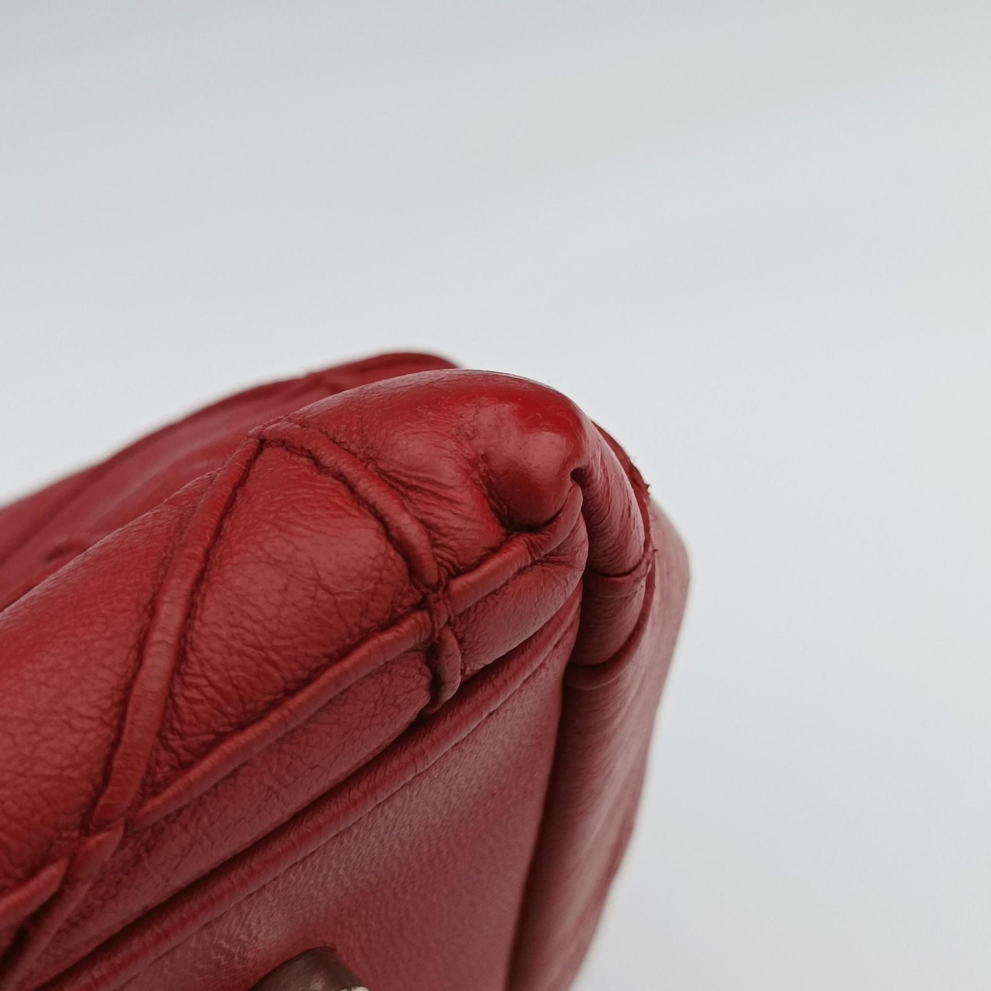 Vintage Christian Dior Granville Red lambskin  shoulderbag | stylenewstar