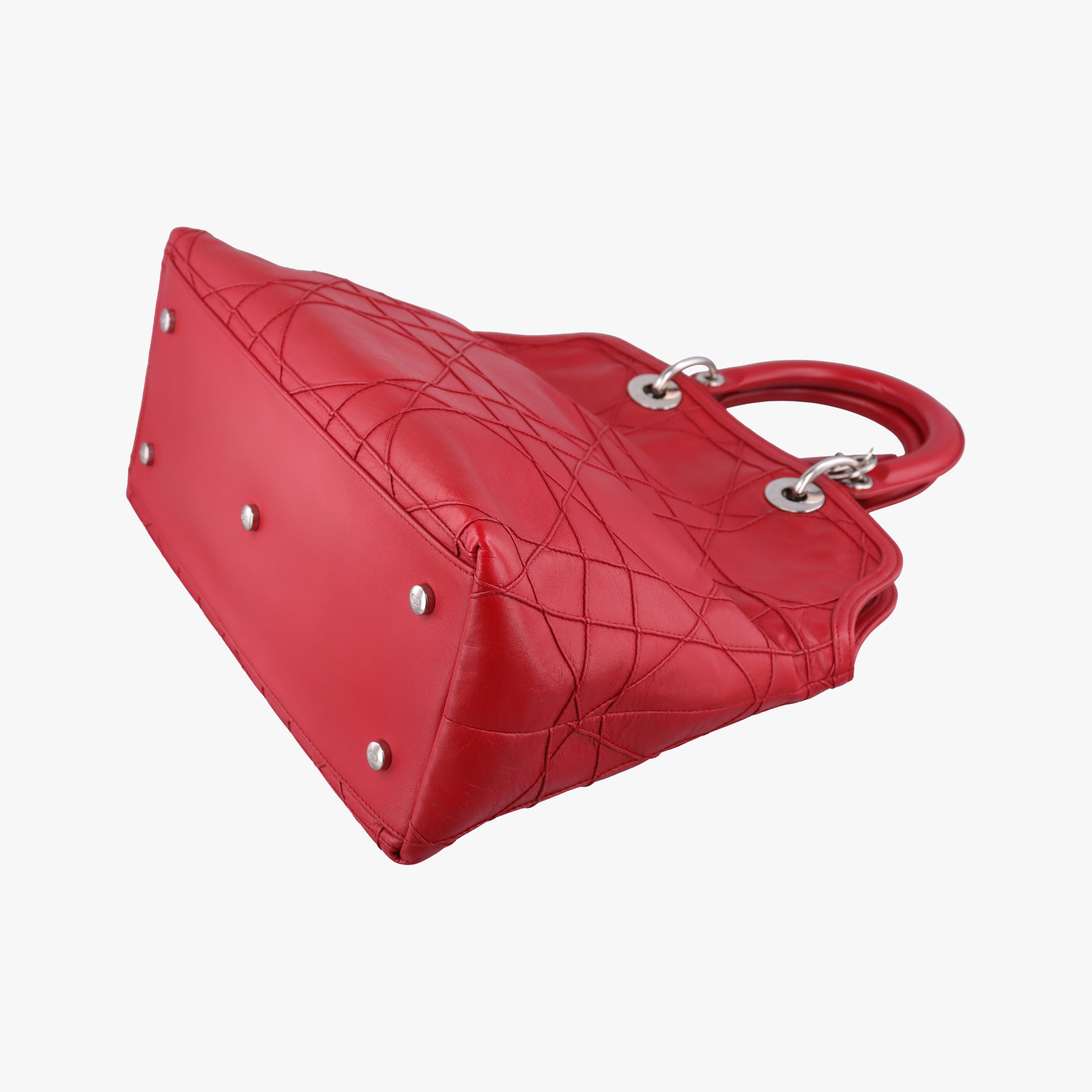Vintage Christian Dior Granville Red lambskin  shoulderbag | stylenewstar