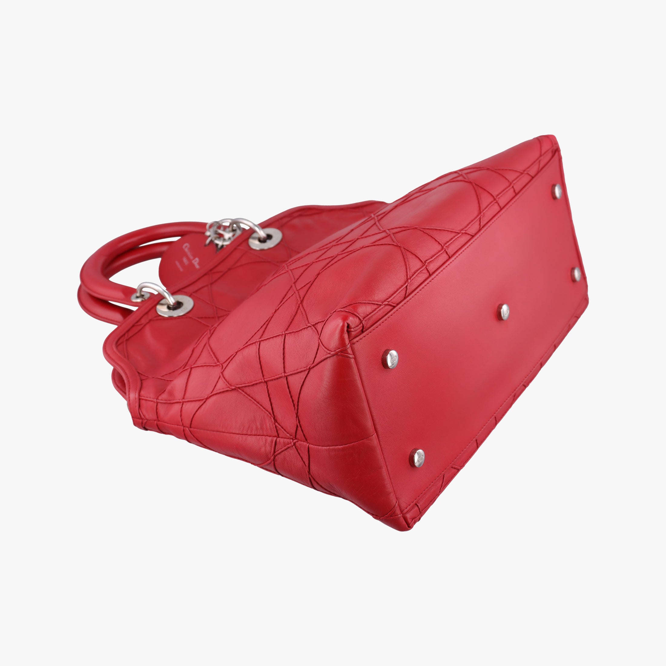 Vintage Christian Dior Granville Red lambskin  shoulderbag | stylenewstar