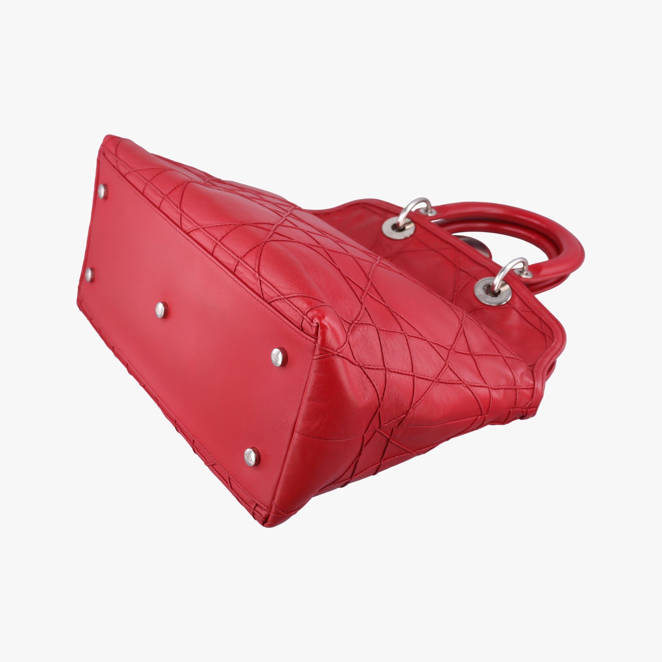 Vintage Christian Dior Granville Red lambskin  shoulderbag | stylenewstar