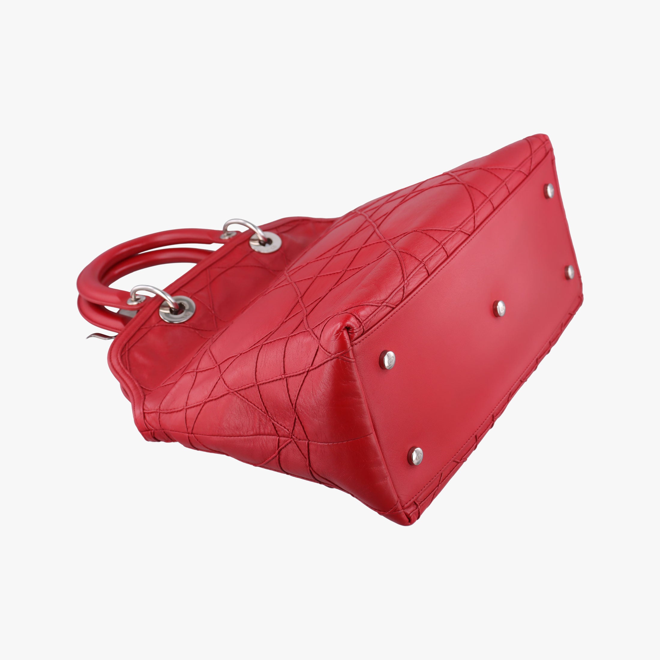 Vintage Christian Dior Granville Red lambskin  shoulderbag | stylenewstar