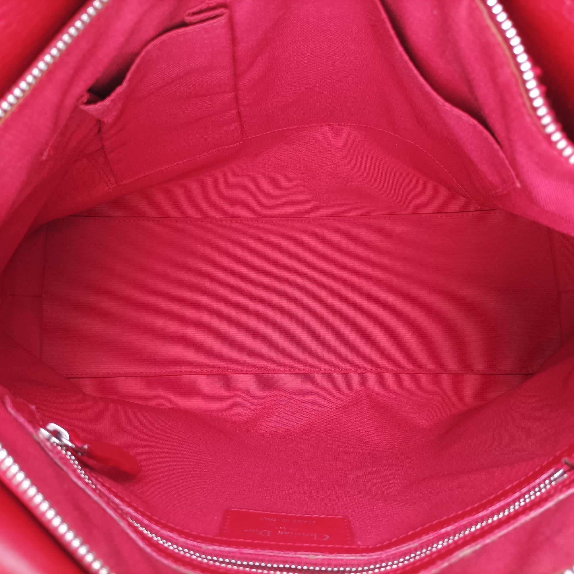 Vintage Christian Dior Granville Red lambskin  shoulderbag | stylenewstar