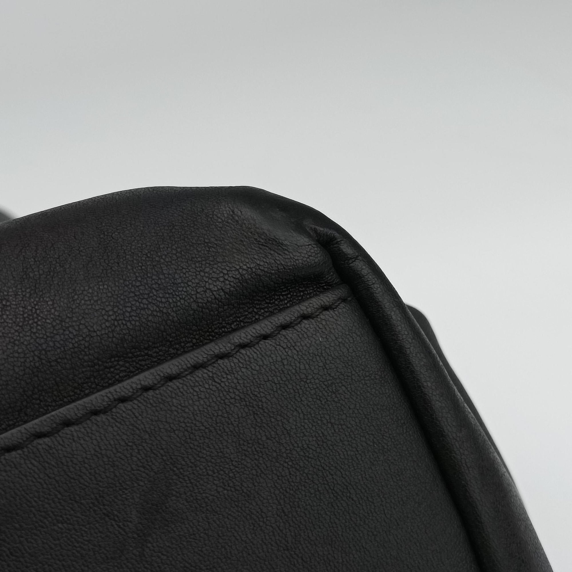Pre-owned Bottega Veneta Intrecciato Black×Gray Lambskin  shoulderbag | stylenewstar