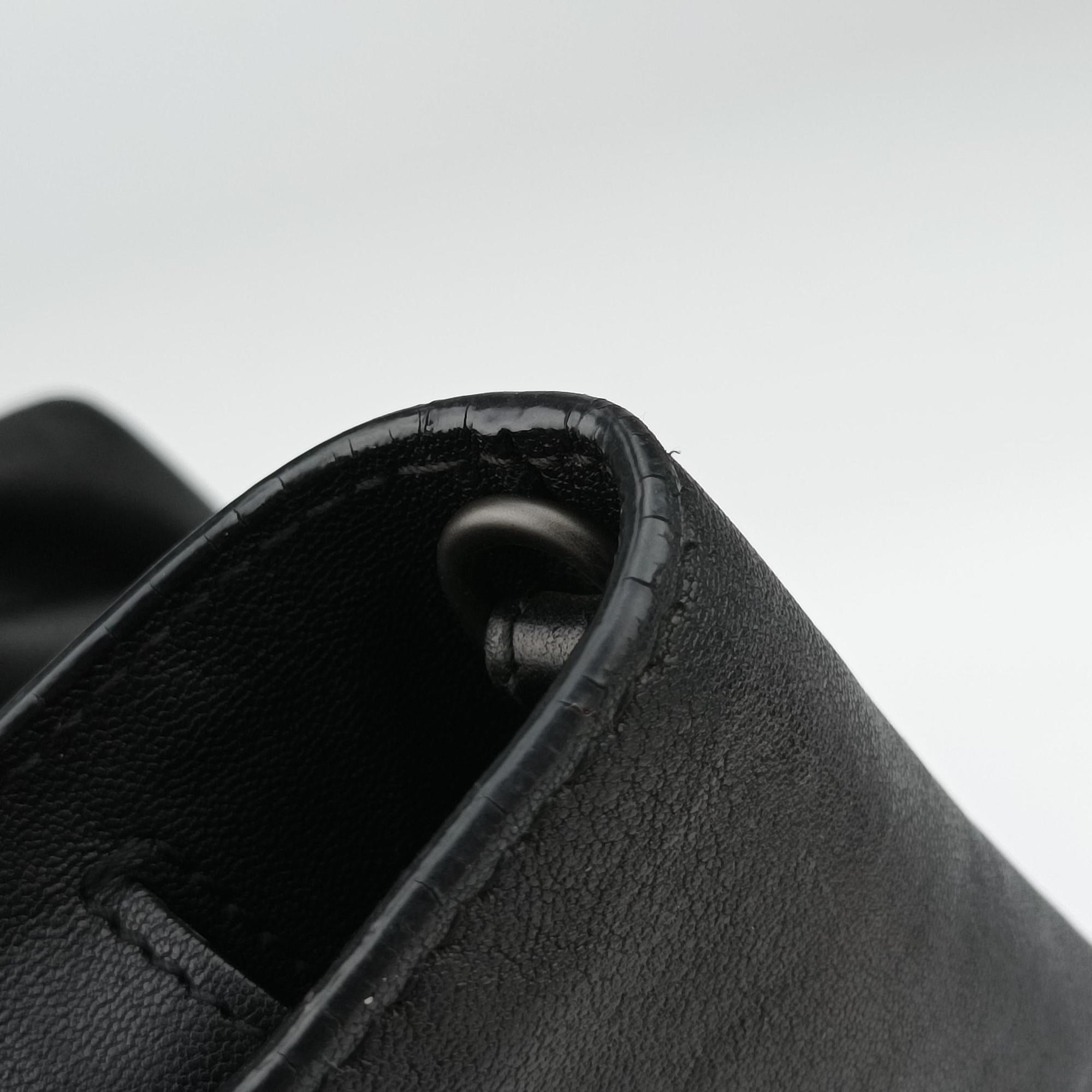 Pre-owned Bottega Veneta Intrecciato Black×Gray Lambskin  shoulderbag | stylenewstar