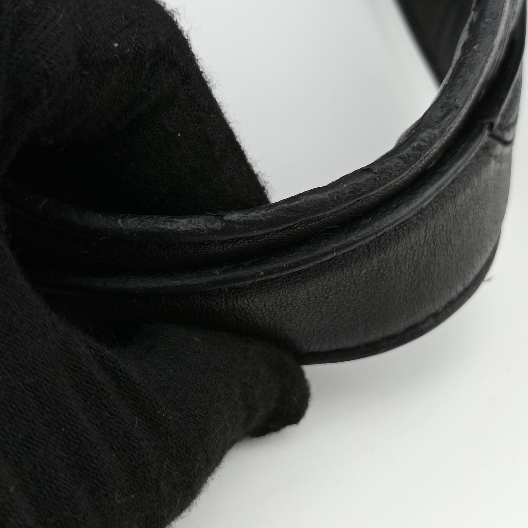 Pre-owned Bottega Veneta Intrecciato Black×Gray Lambskin  shoulderbag | stylenewstar