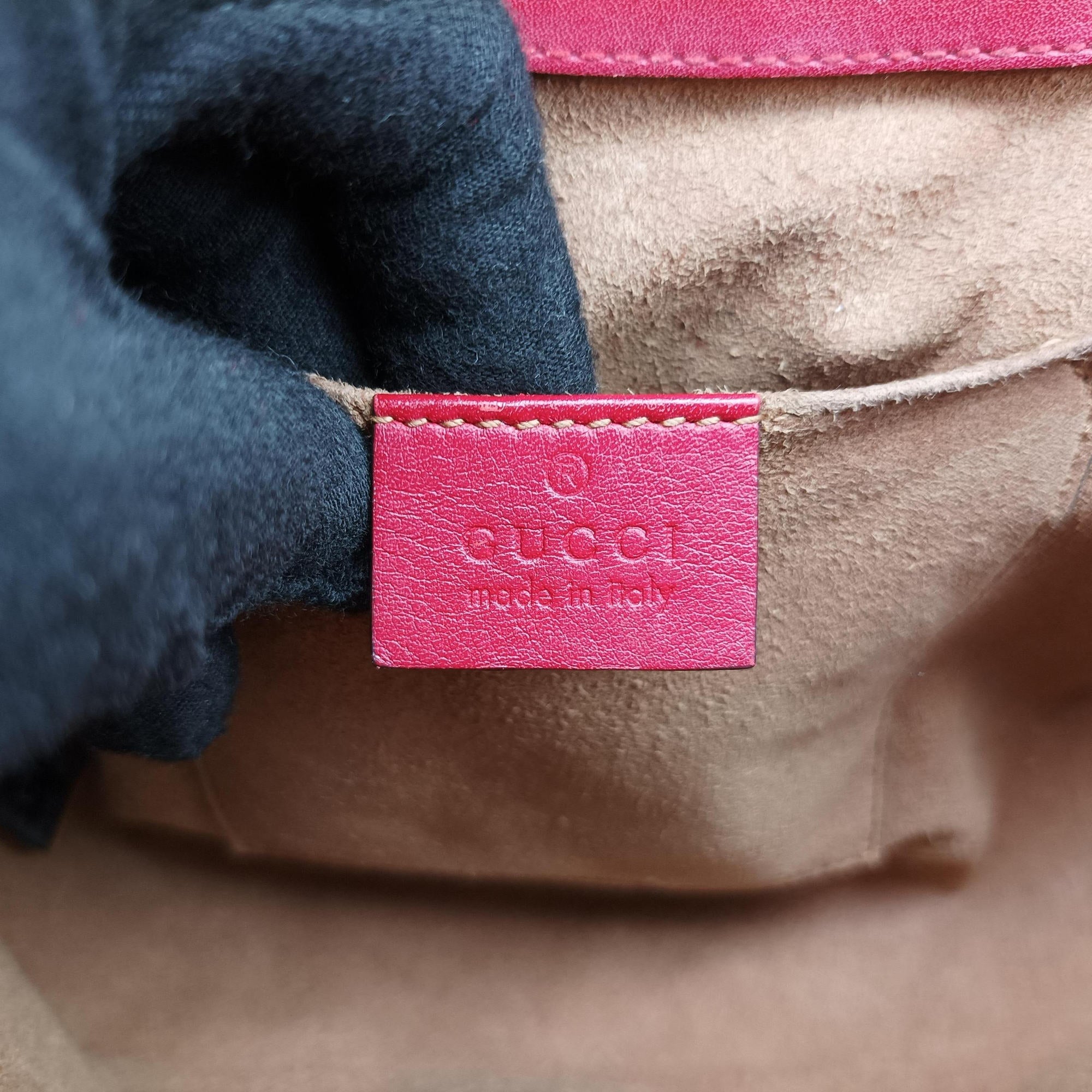 Vintage Gucci GG Supreme Padlock Beige×Red×Multicolour PVC coated canvas×Leather 453189 shoulderbag | stylenewstar