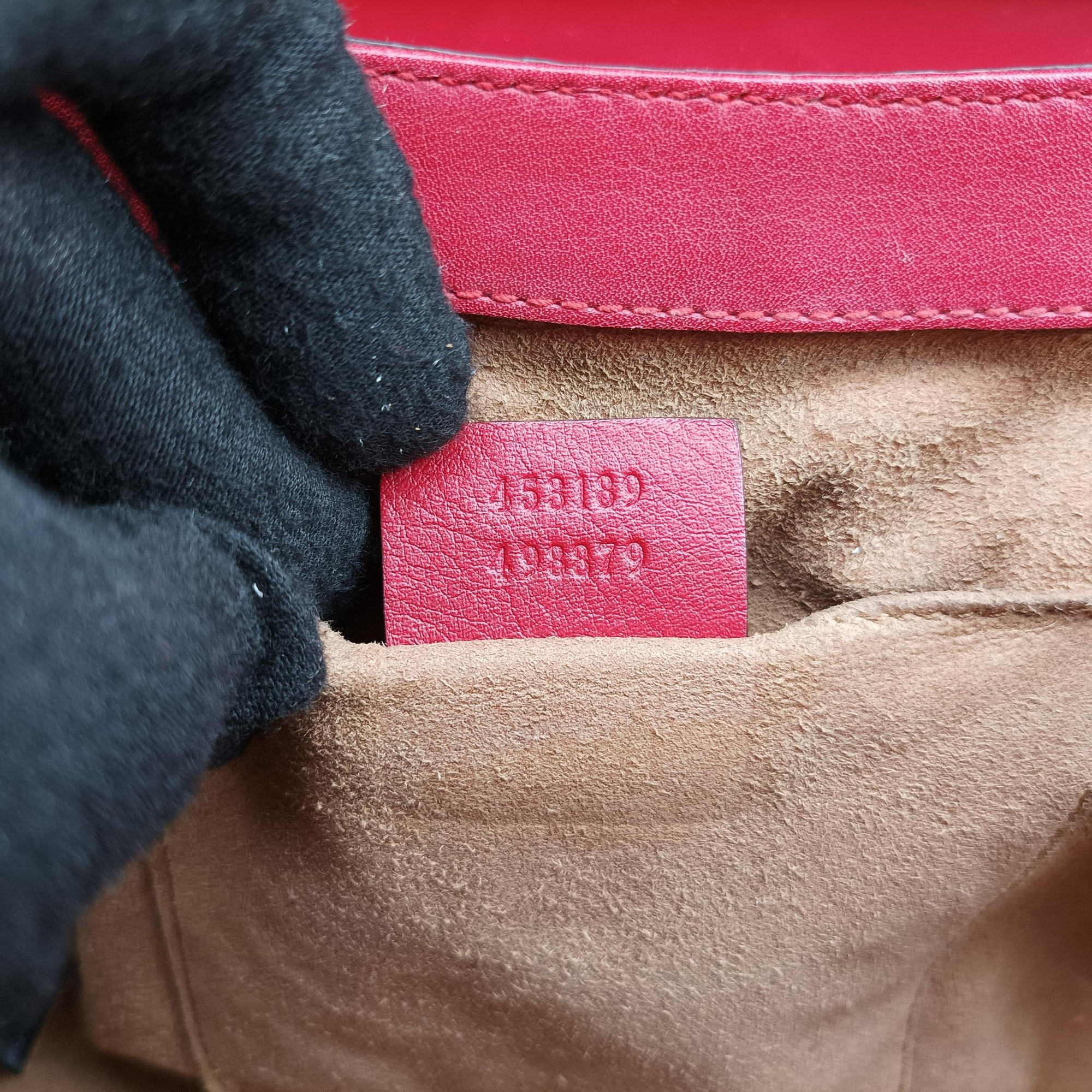 Vintage Gucci GG Supreme Padlock Beige×Red×Multicolour PVC coated canvas×Leather 453189 shoulderbag | stylenewstar
