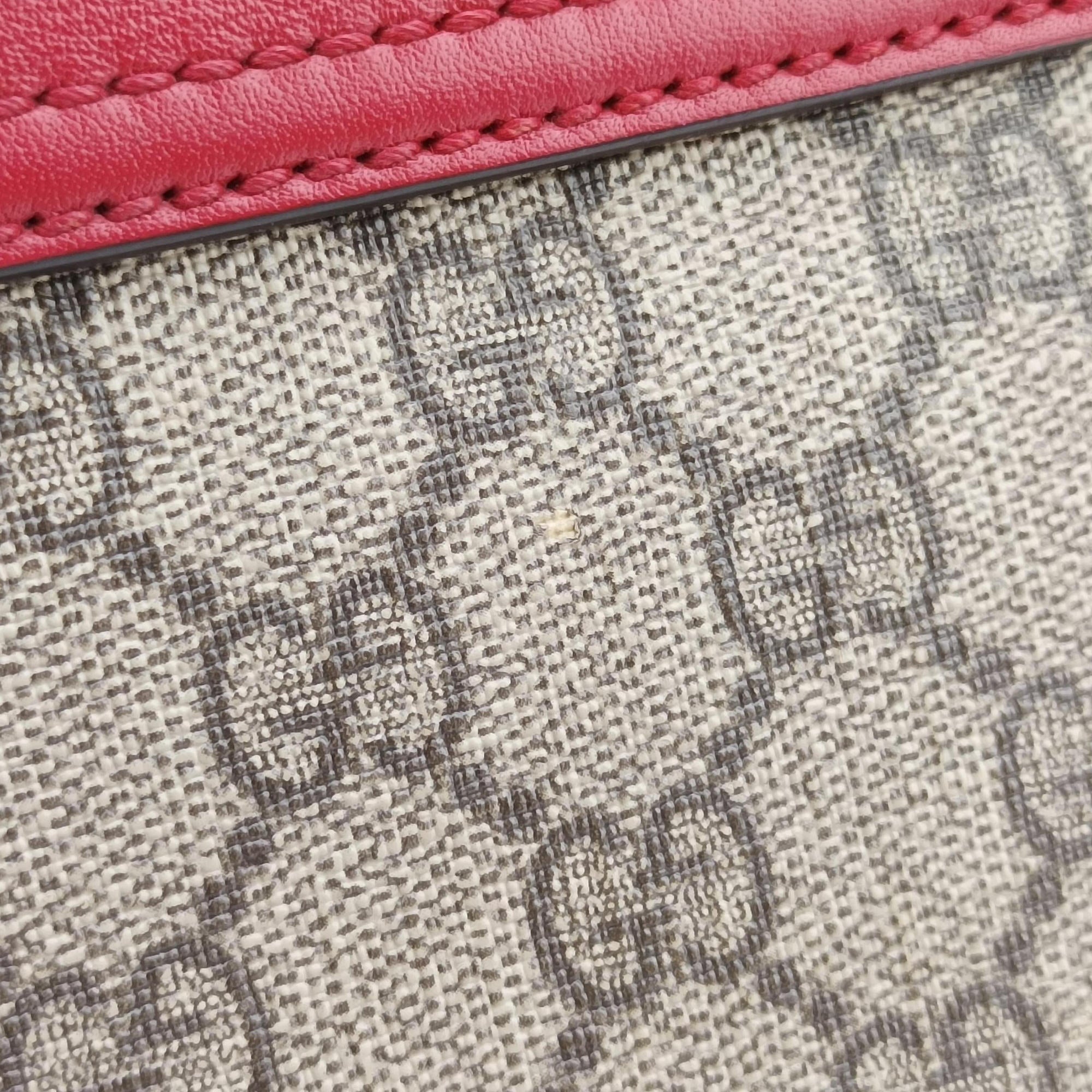 Vintage Gucci GG Supreme Padlock Beige×Red×Multicolour PVC coated canvas×Leather 453189 shoulderbag | stylenewstar