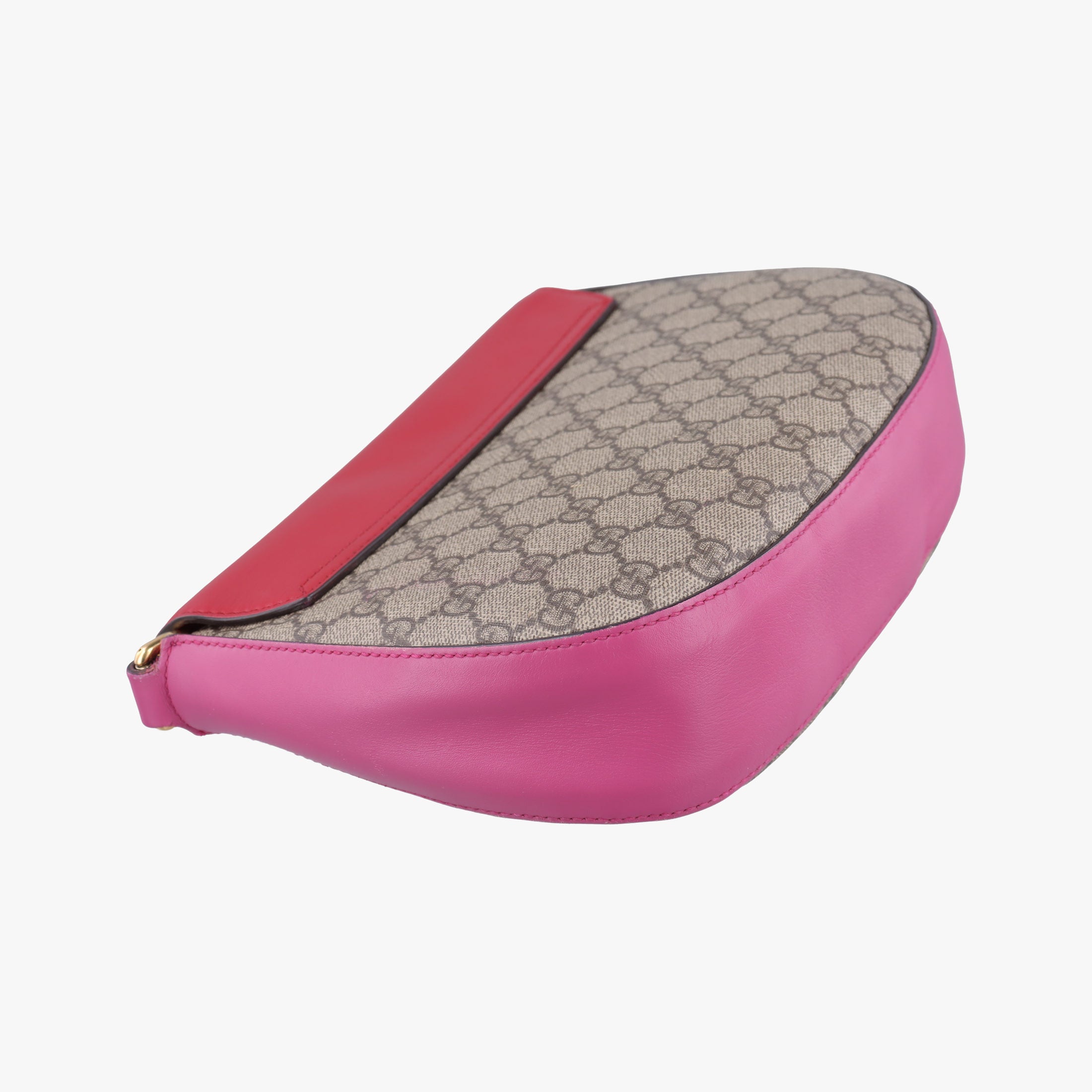 Vintage Gucci GG Supreme Padlock Beige×Red×Multicolour PVC coated canvas×Leather 453189 shoulderbag | stylenewstar