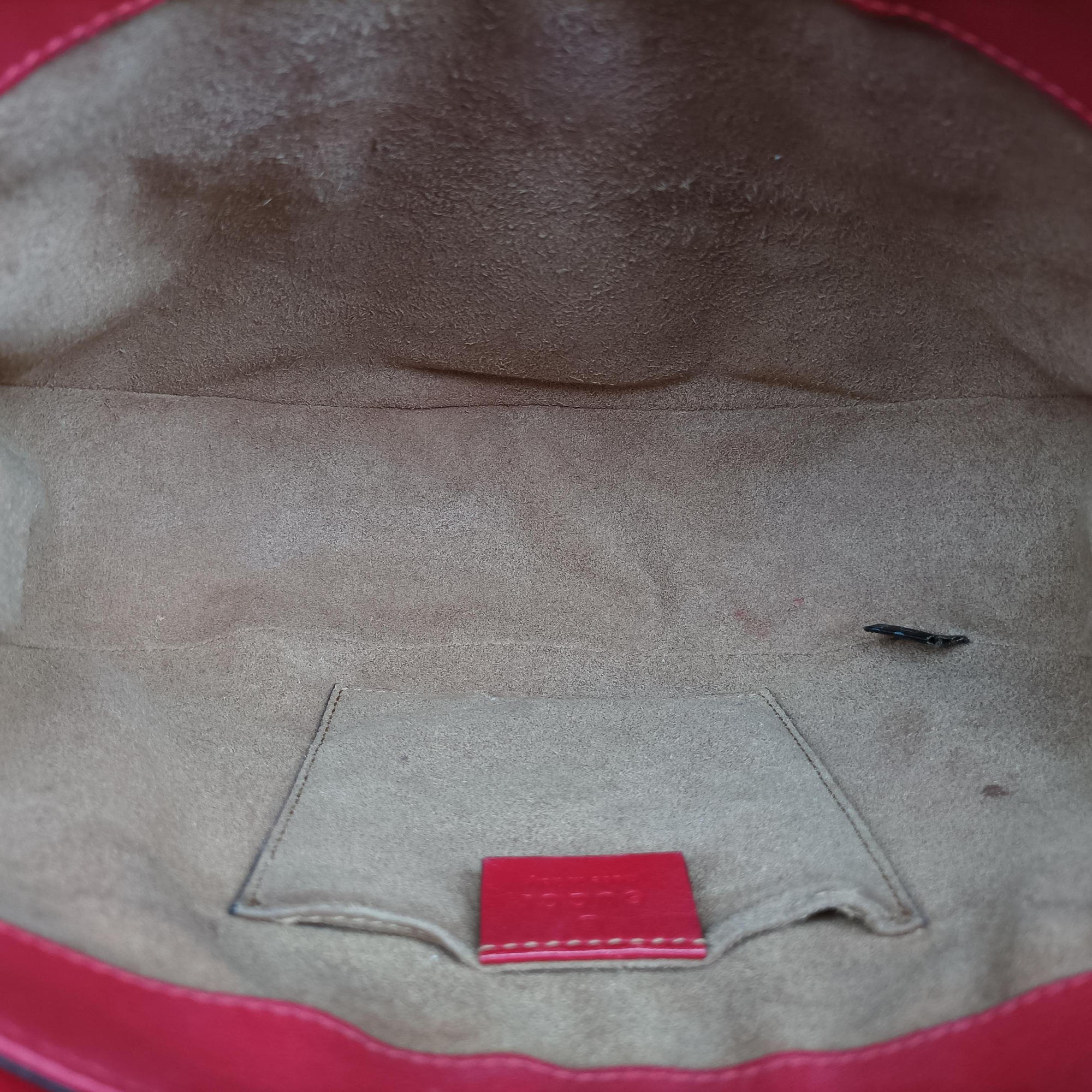 Vintage Gucci GG Supreme Padlock Beige×Red×Multicolour PVC coated canvas×Leather 453189 shoulderbag | stylenewstar