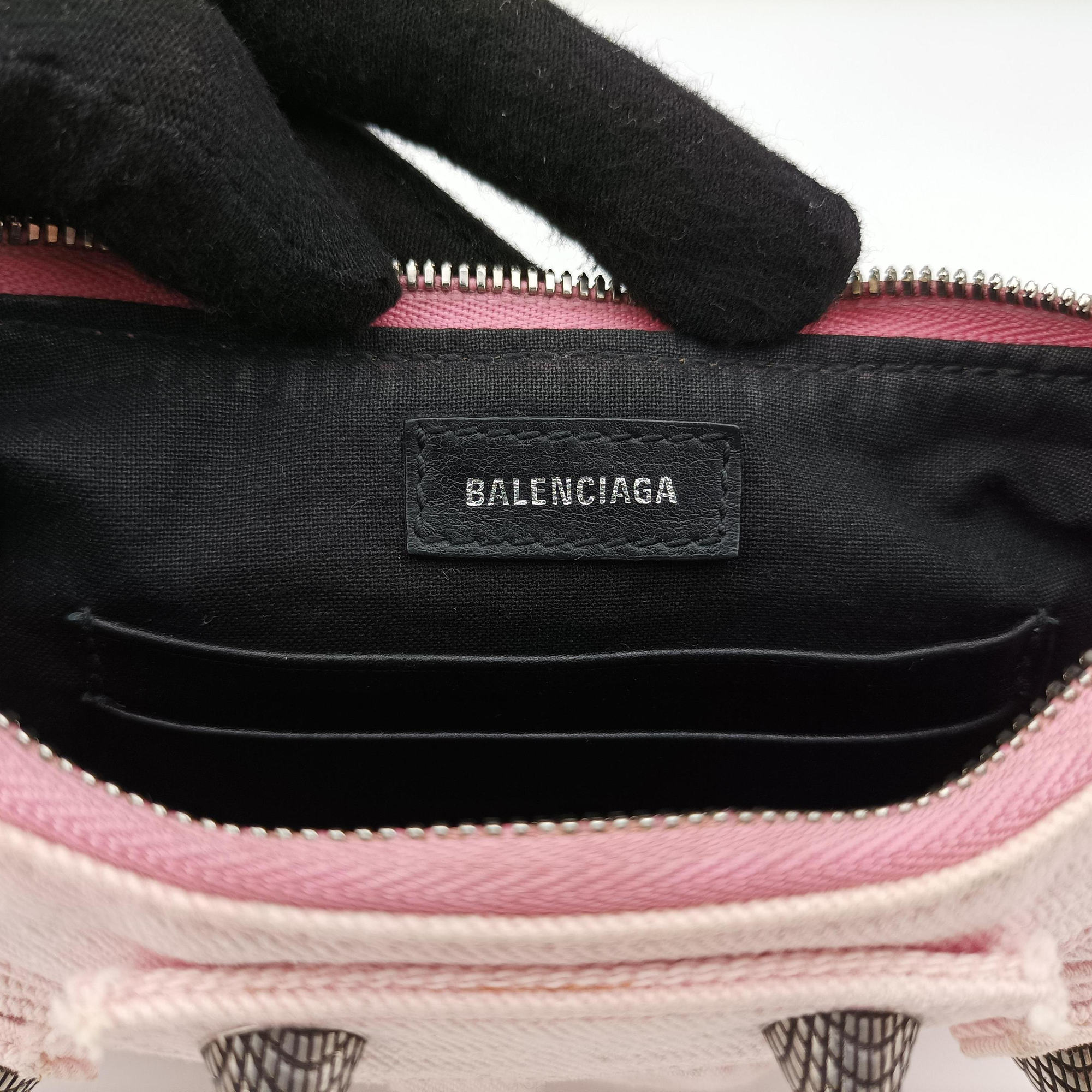 Pre-owned Balenciaga Le Cagole Pink Denim  shoulderbag | stylenewstar