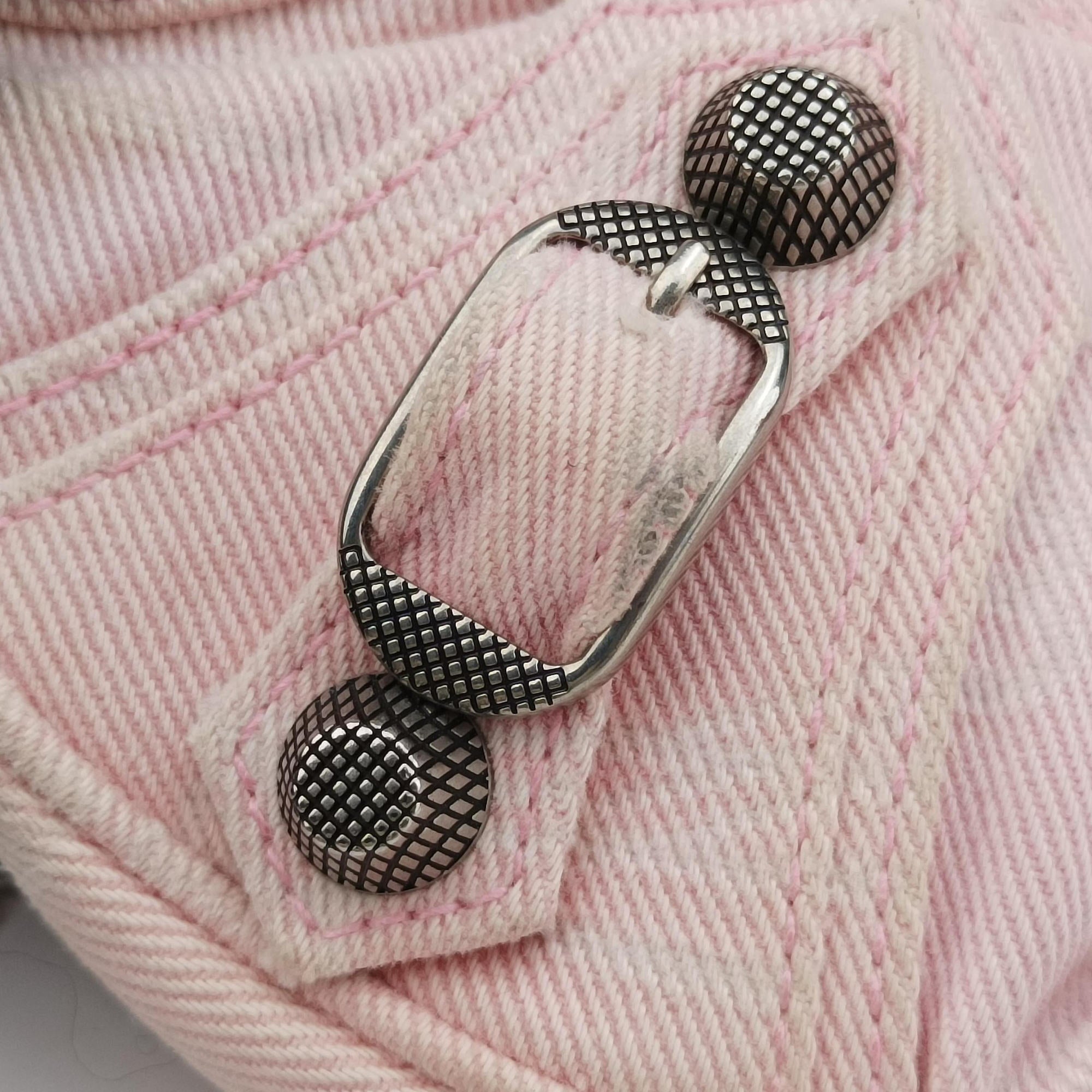 Pre-owned Balenciaga Le Cagole Pink Denim  shoulderbag | stylenewstar