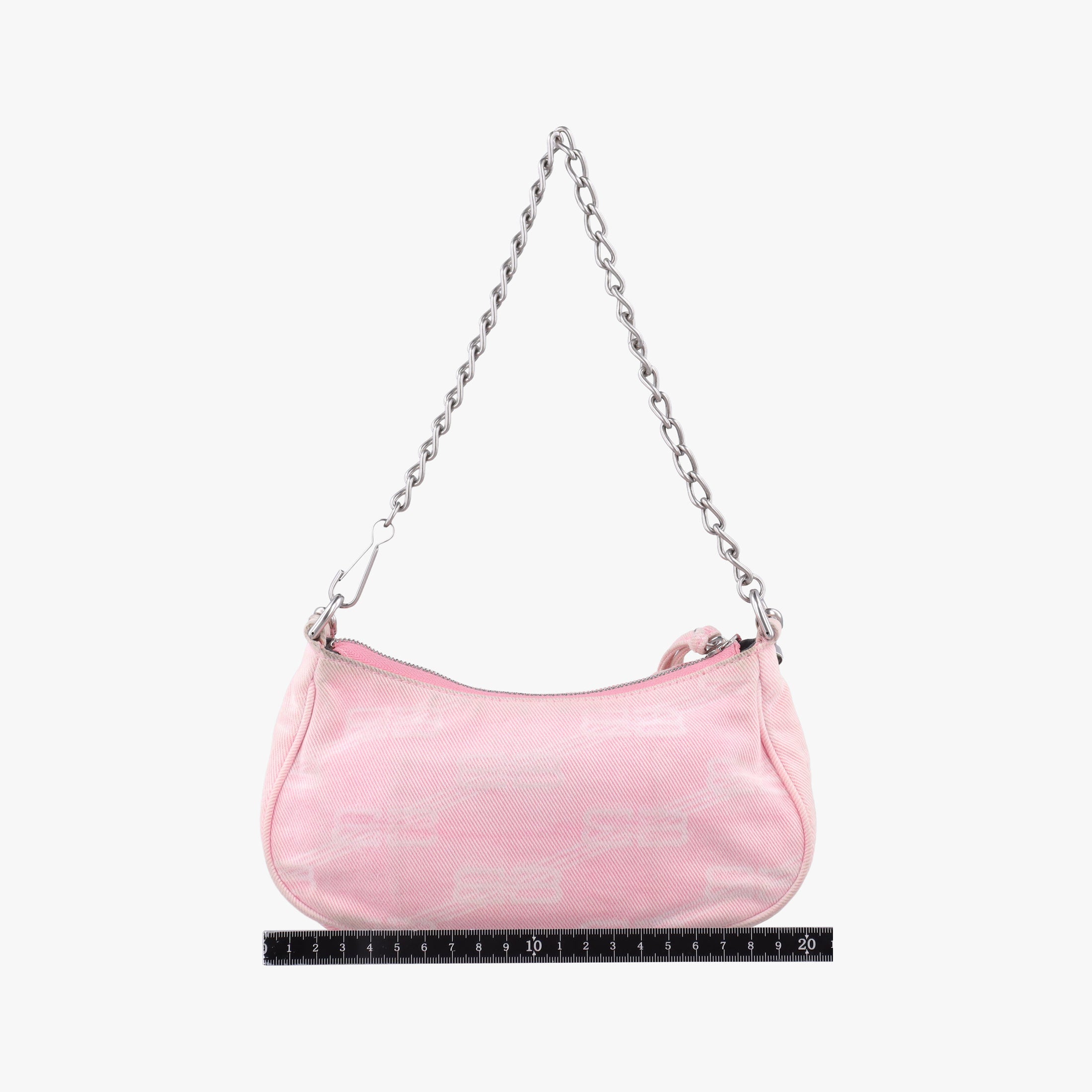Pre-owned Balenciaga Le Cagole Pink Denim  shoulderbag | stylenewstar