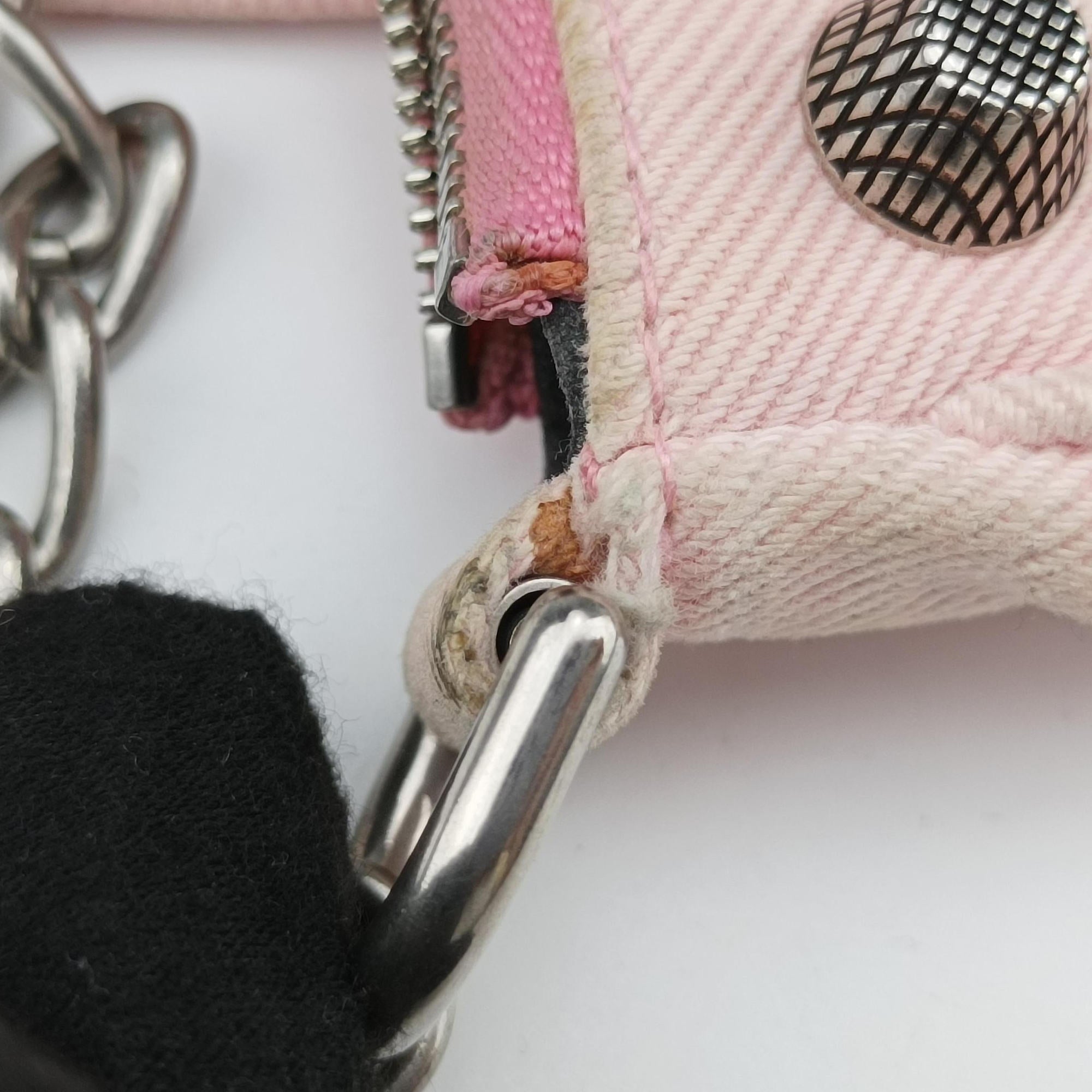 Pre-owned Balenciaga Le Cagole Pink Denim  shoulderbag | stylenewstar