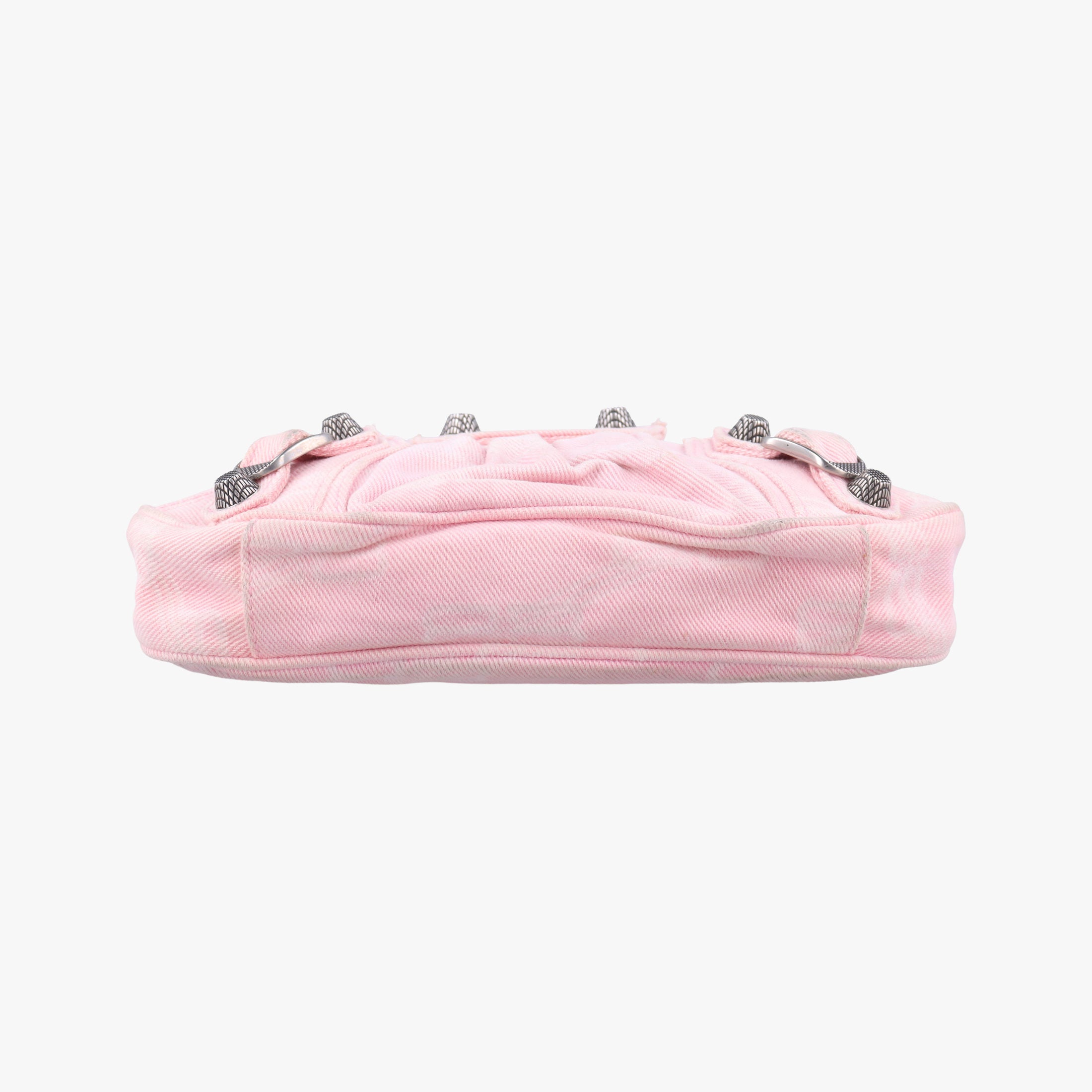 Pre-owned Balenciaga Le Cagole Pink Denim  shoulderbag | stylenewstar