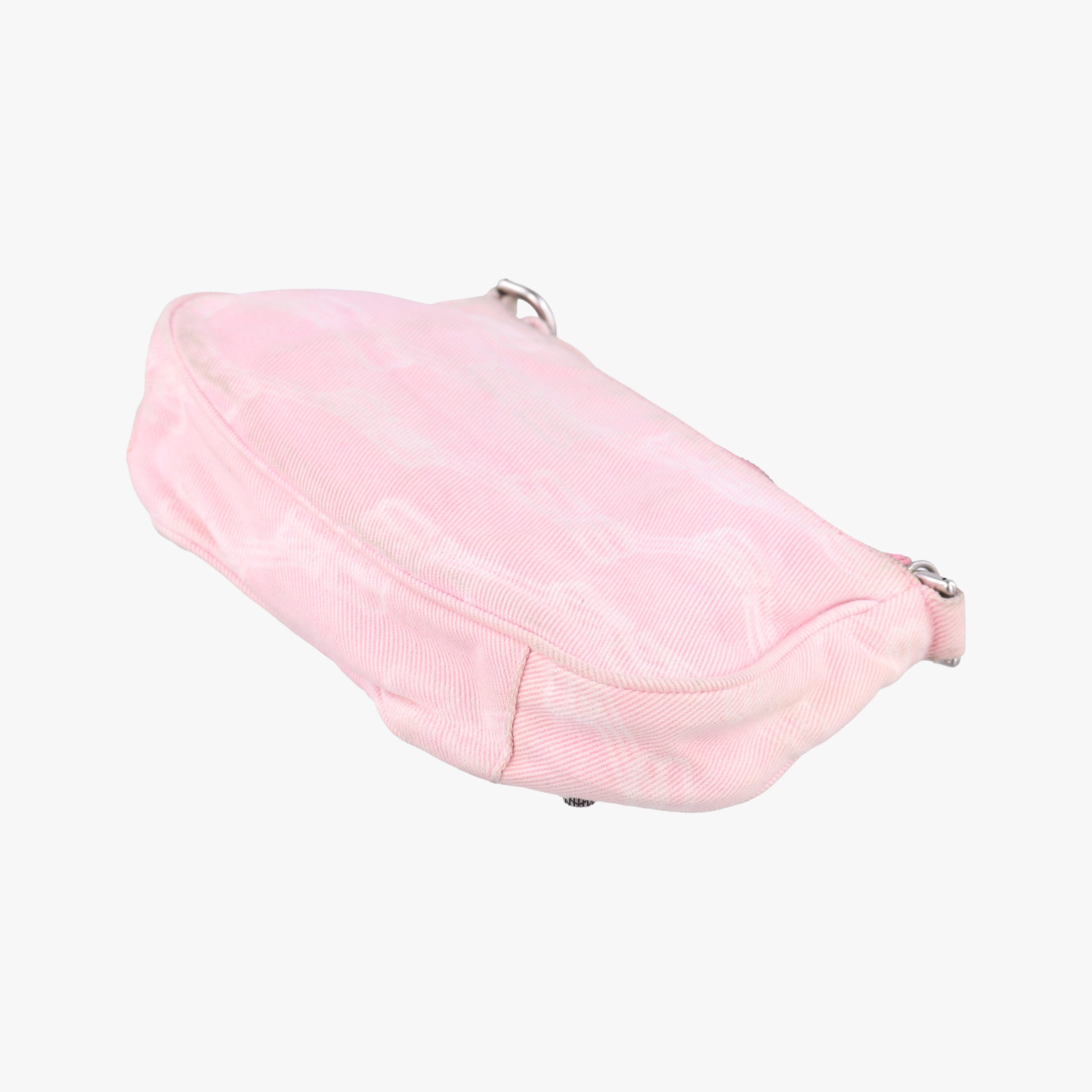 Pre-owned Balenciaga Le Cagole Pink Denim  shoulderbag | stylenewstar
