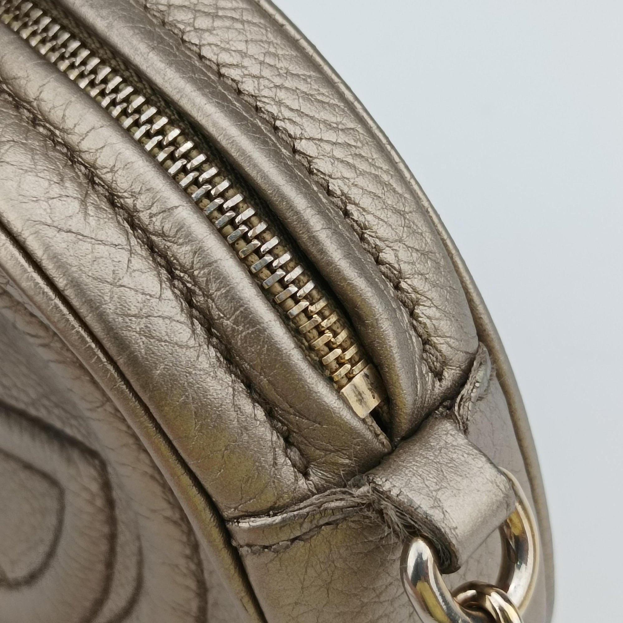 Pre-owned Gucci Soho Golden Leather 353965 shoulderbag | stylenewstar