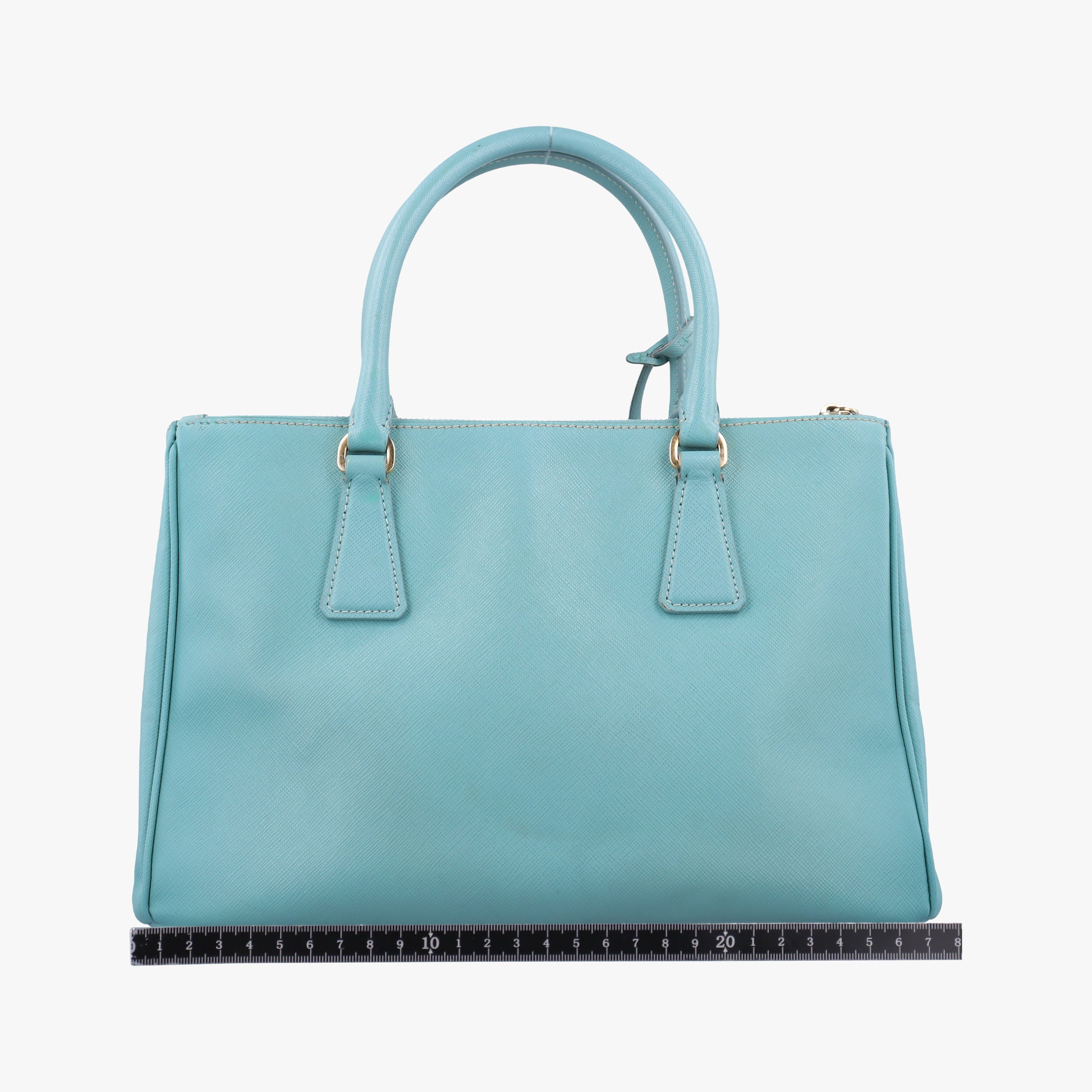 Pre-owned Prada Galleria Blue SAFFIANO Leather BN1801 shoulderbag | stylenewstar