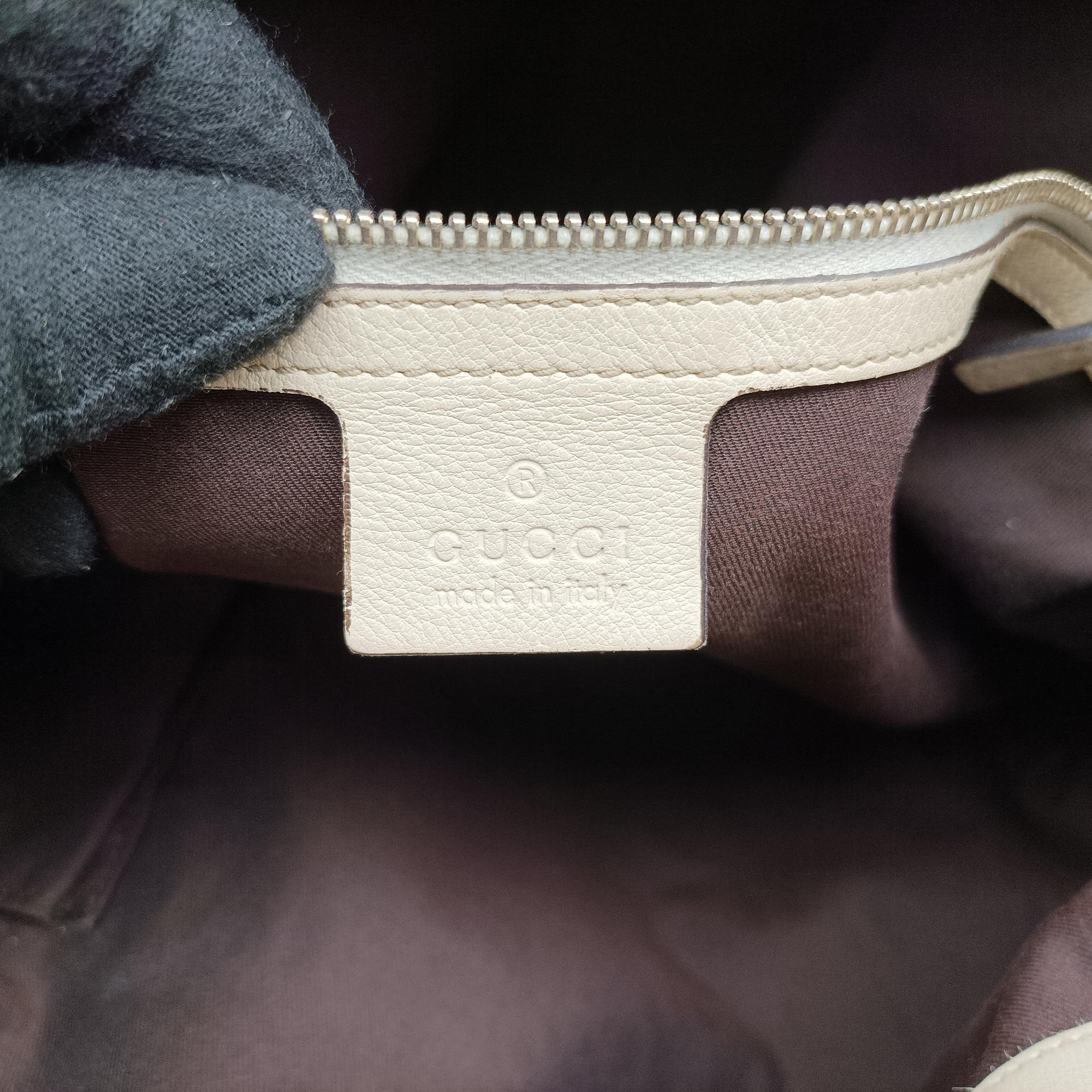 Pre-owned Gucci Bamboo White Leather 169976 shoulderbag | stylenewstar