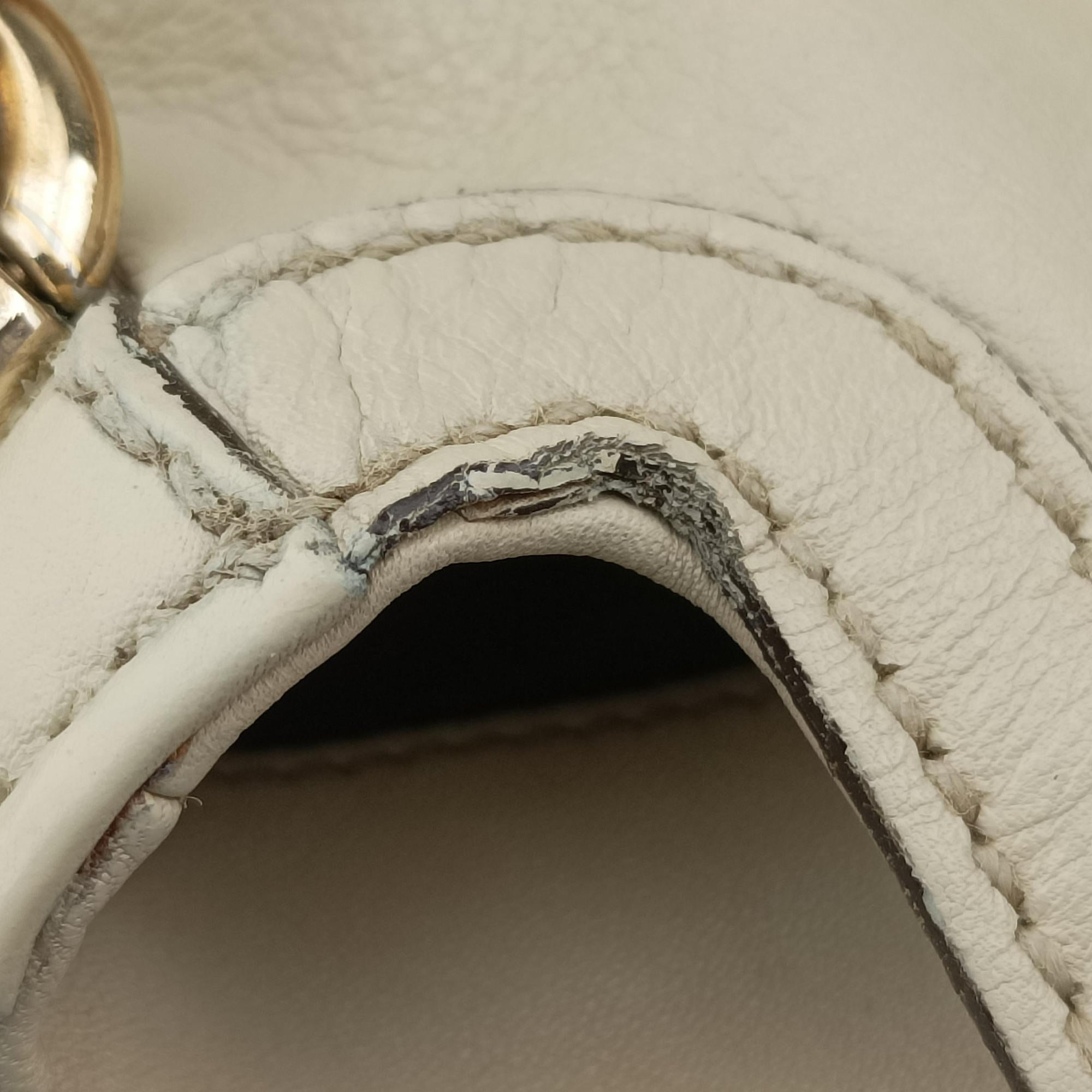 Pre-owned Gucci Bamboo White Leather 169976 shoulderbag | stylenewstar