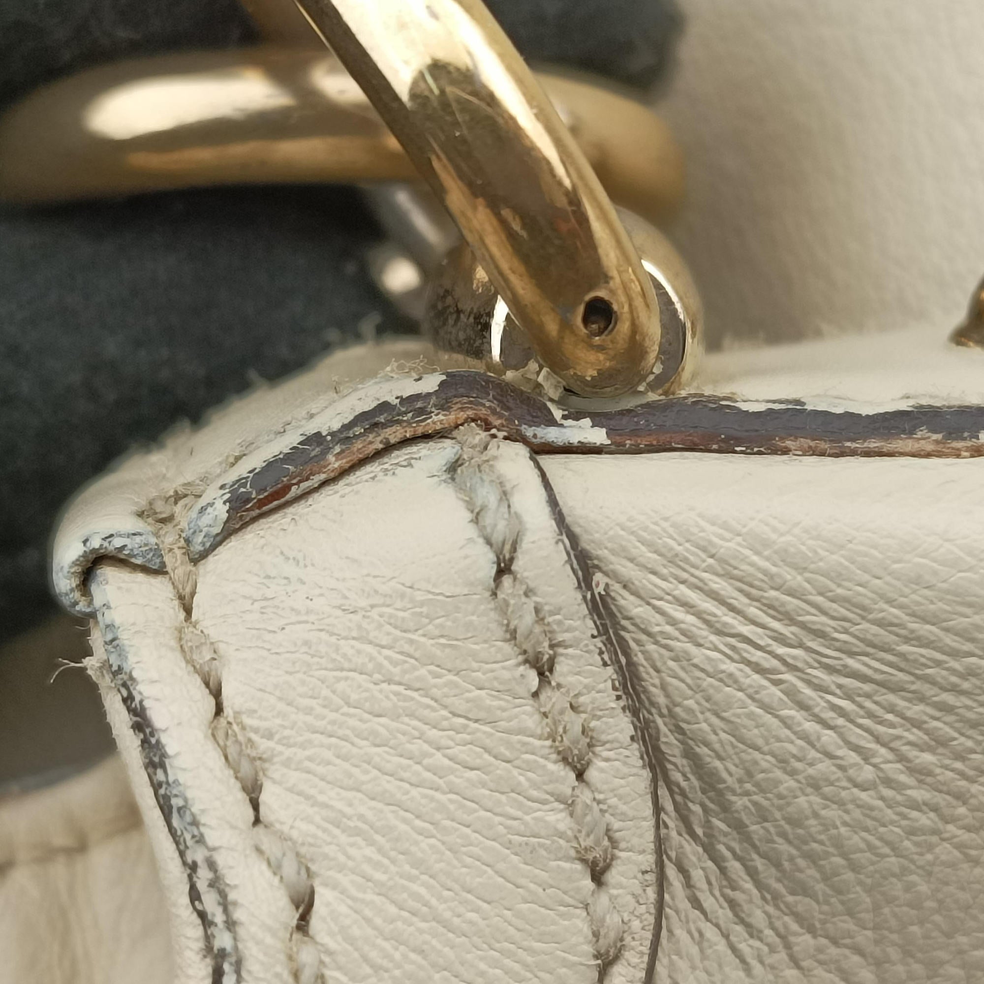 Pre-owned Gucci Bamboo White Leather 169976 shoulderbag | stylenewstar