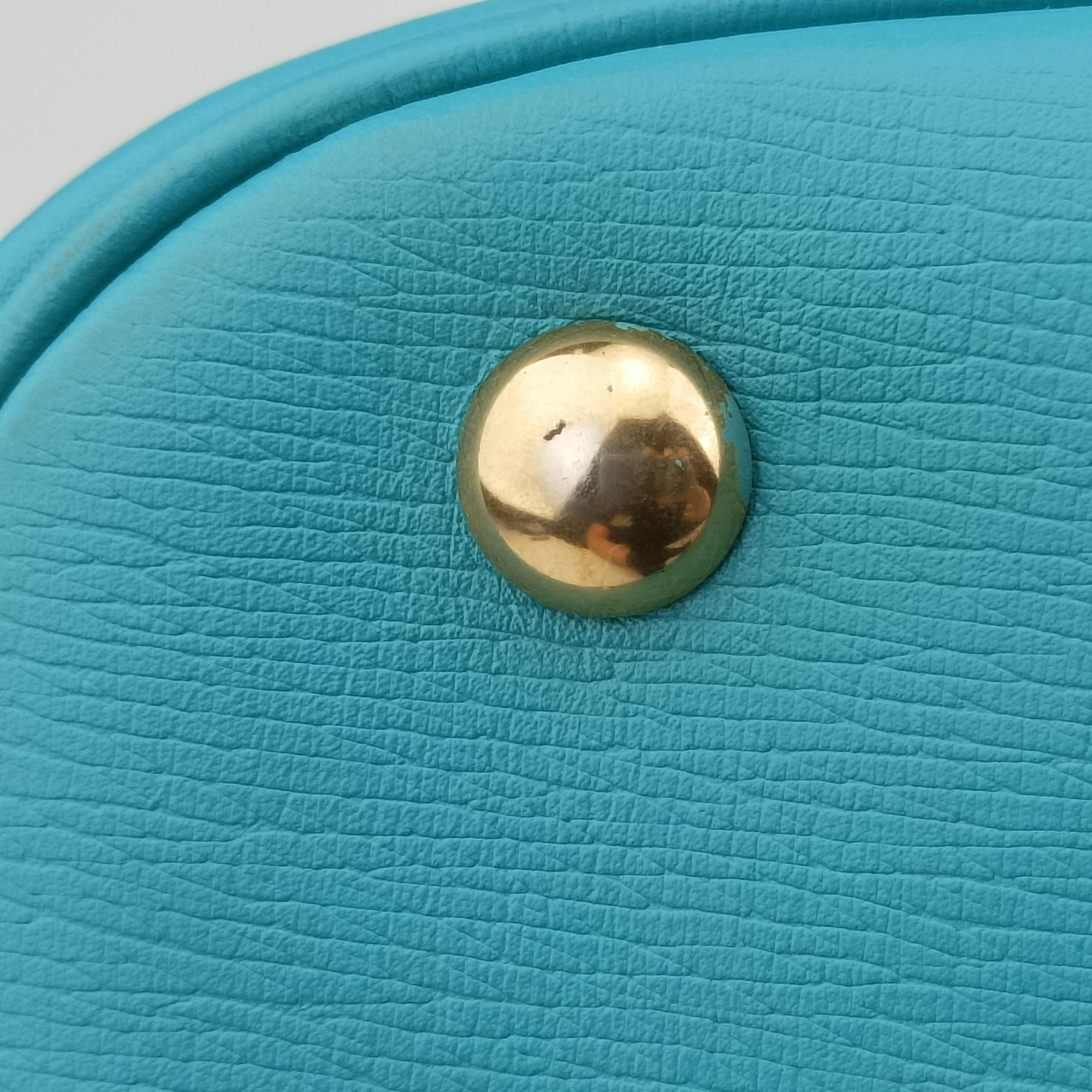 Pre-owned Gucci Bright Bit Blue Leather 319795 shoulderbag | stylenewstar
