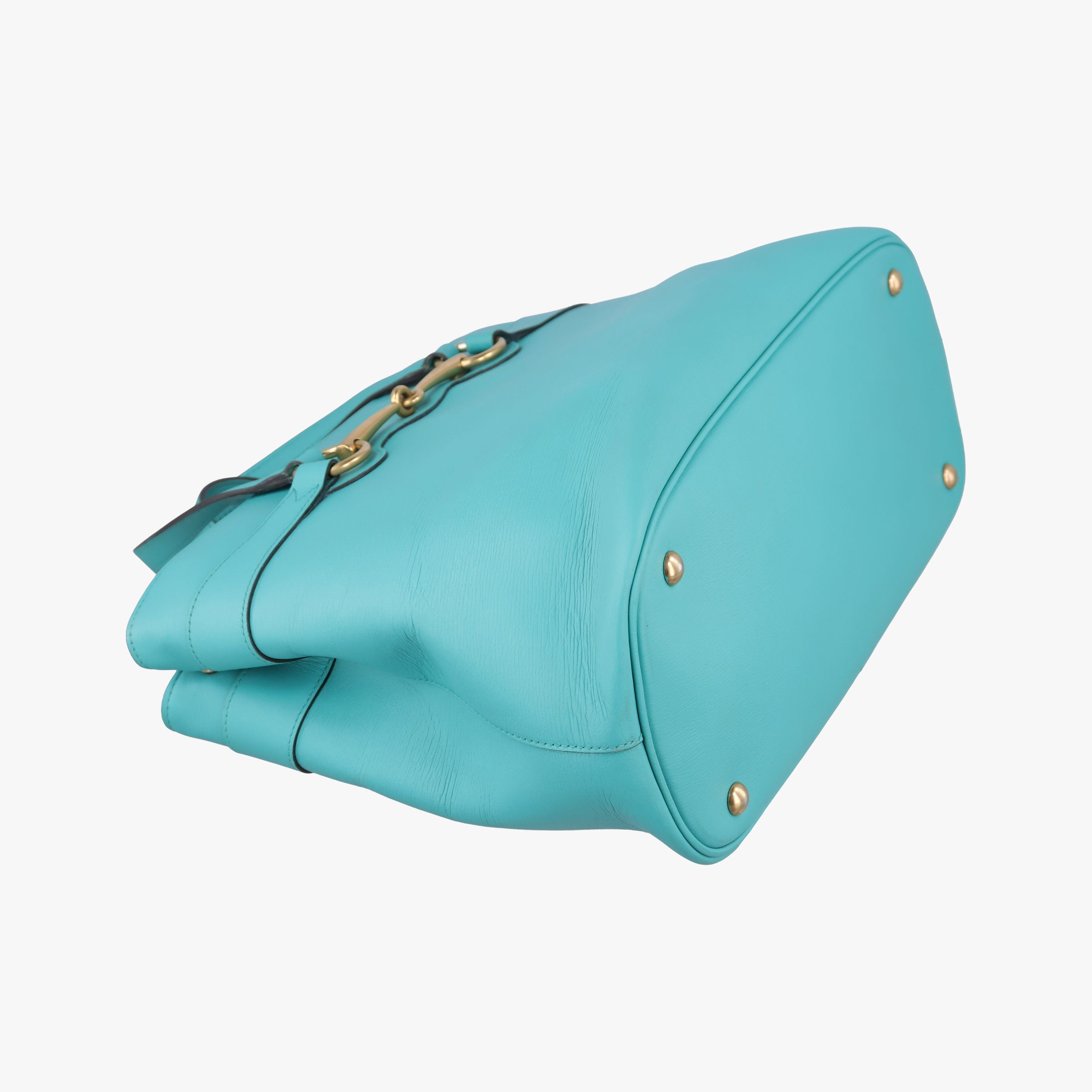Pre-owned Gucci Bright Bit Blue Leather 319795 shoulderbag | stylenewstar