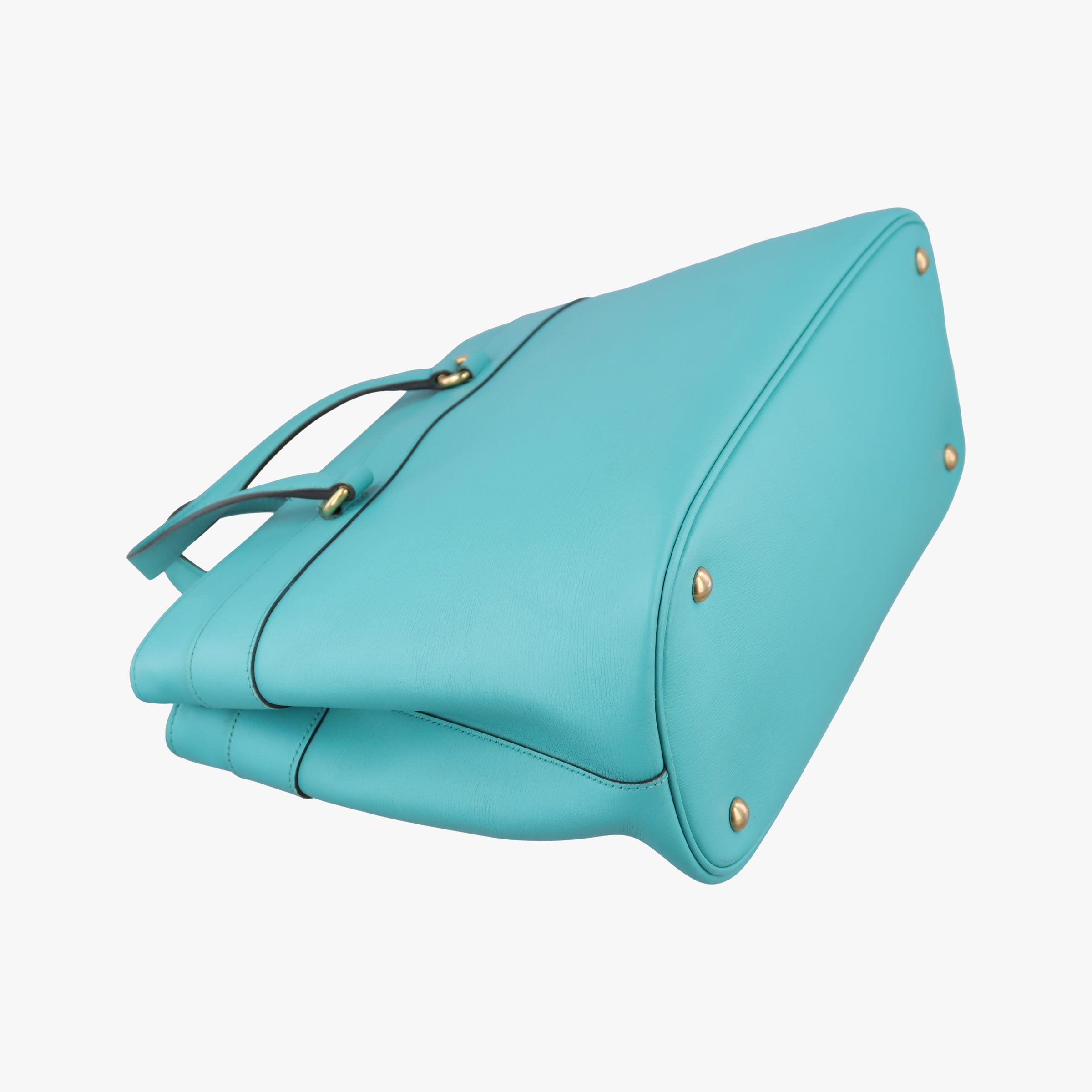 Pre-owned Gucci Bright Bit Blue Leather 319795 shoulderbag | stylenewstar