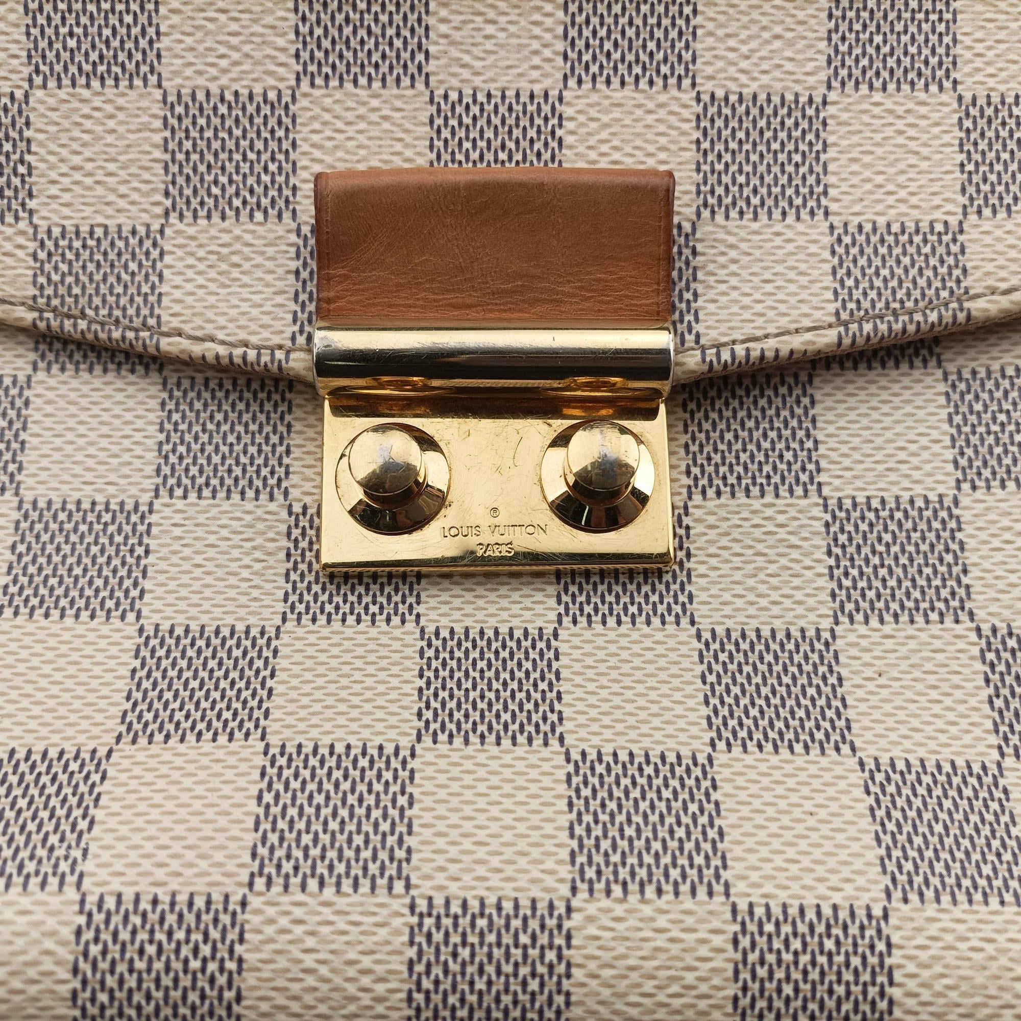 Pre-owned Louis Vuitton CROISETTE Azur Damier Canvas N41581 shoulderbag | stylenewstar