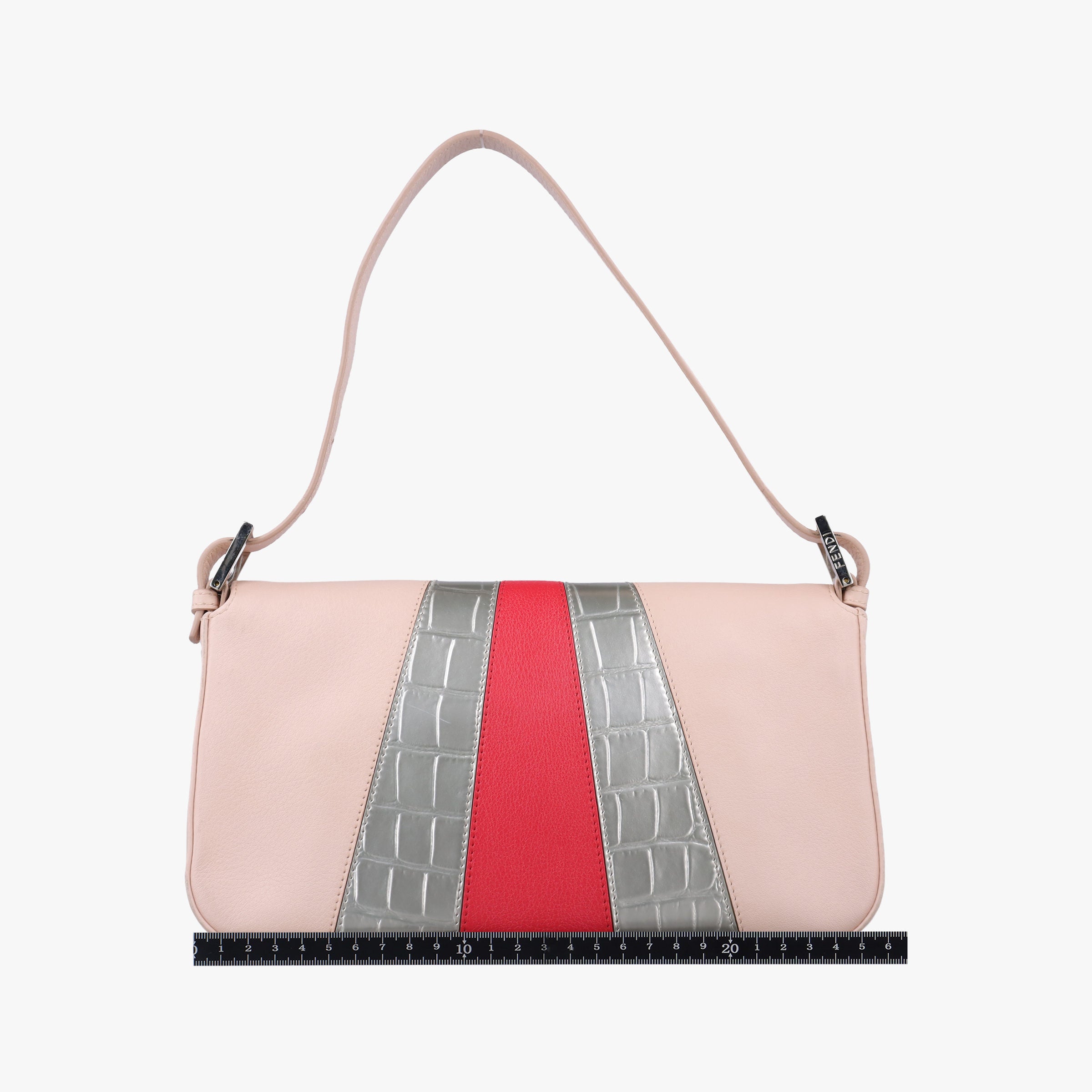 Pre-owned Fendi monster Baguette Pink Leather 8BR600 shoulderbag | stylenewstar