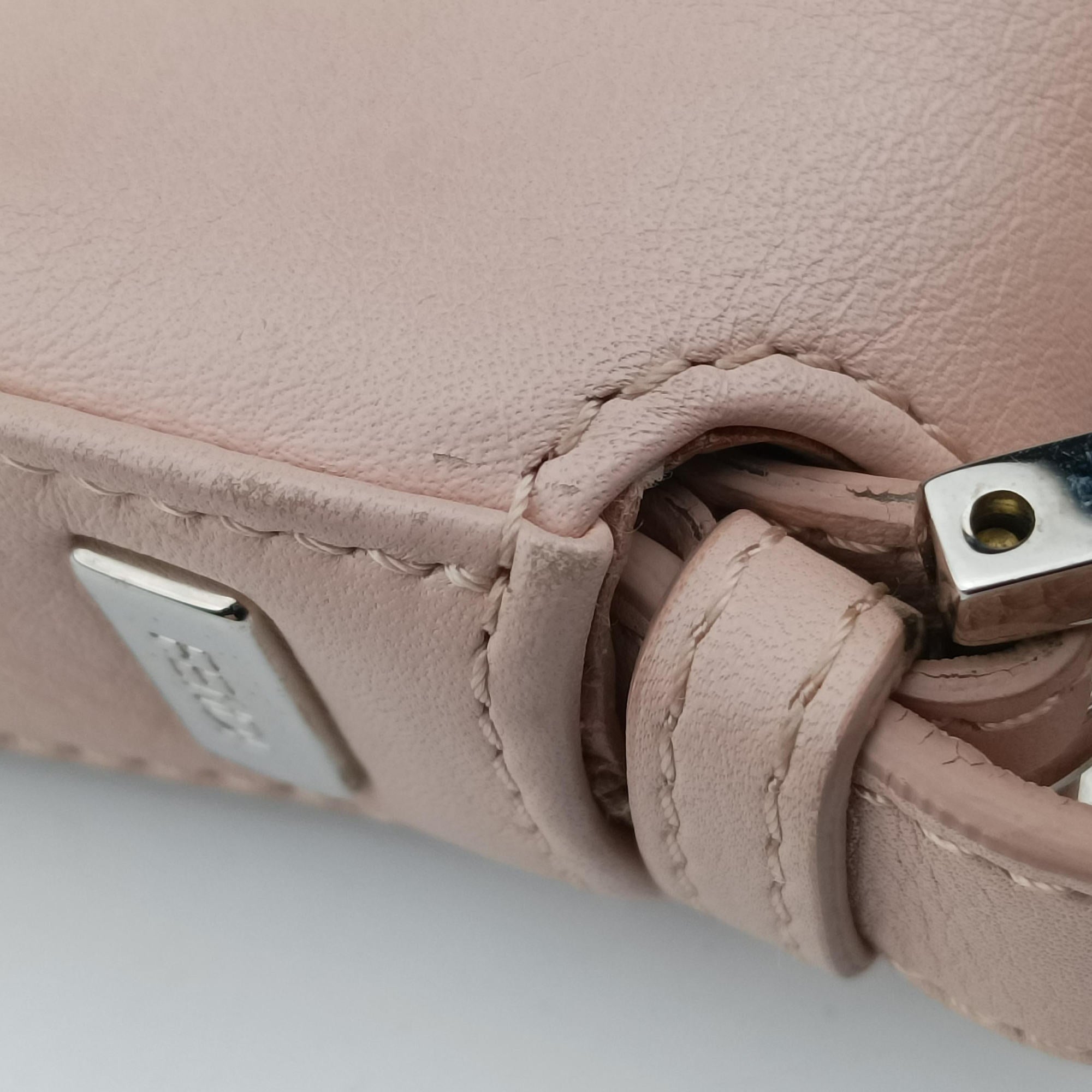 Pre-owned Fendi monster Baguette Pink Leather 8BR600 shoulderbag | stylenewstar