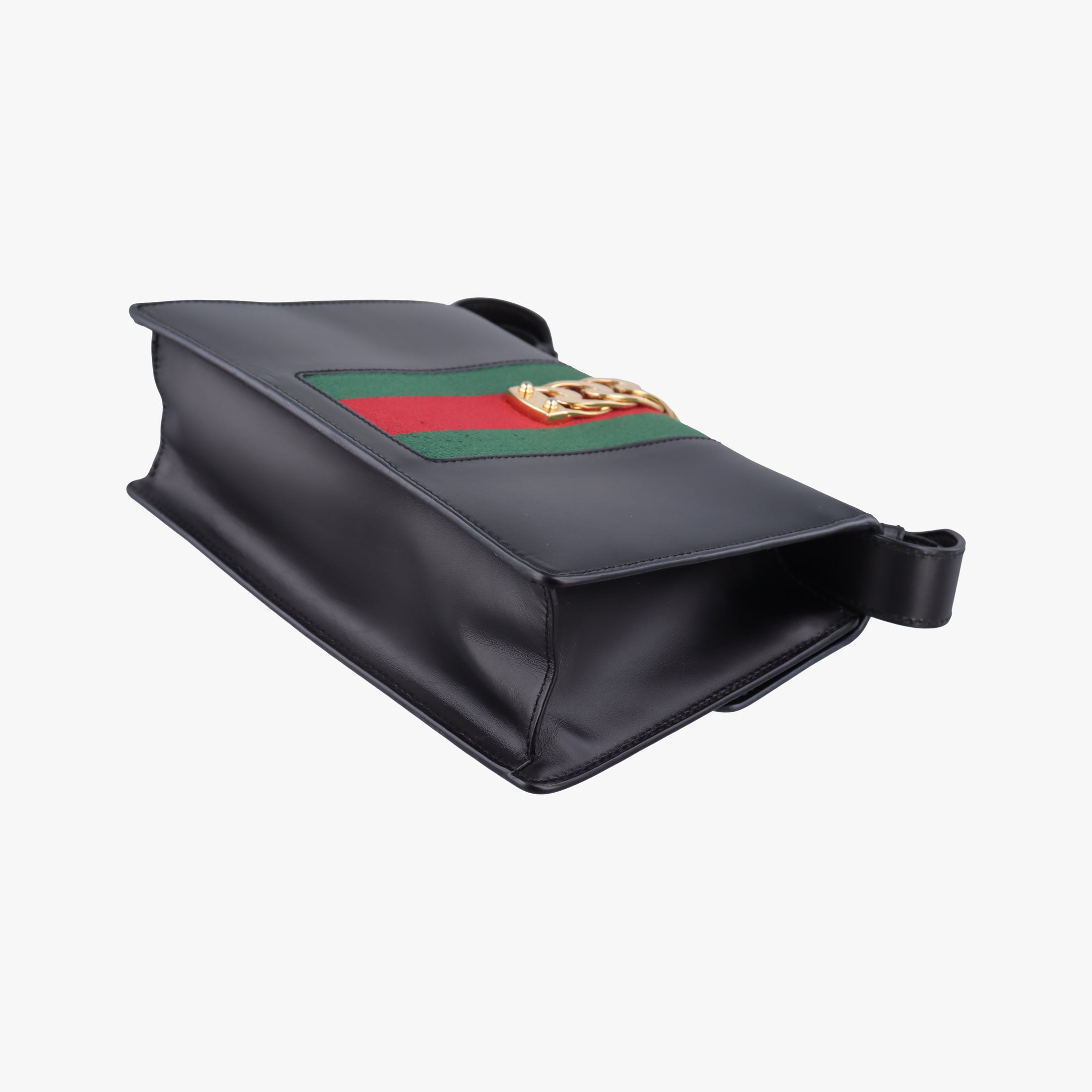 Pre-owned Gucci Sylvie Black Leather 421882 shoulderbag | stylenewstar