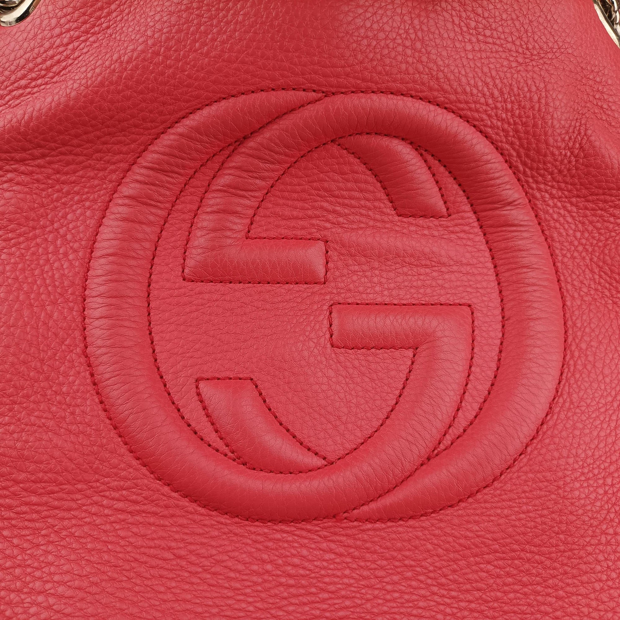 Pre-owned Gucci Soho Pink Leather 308982 shoulderbag | stylenewstar